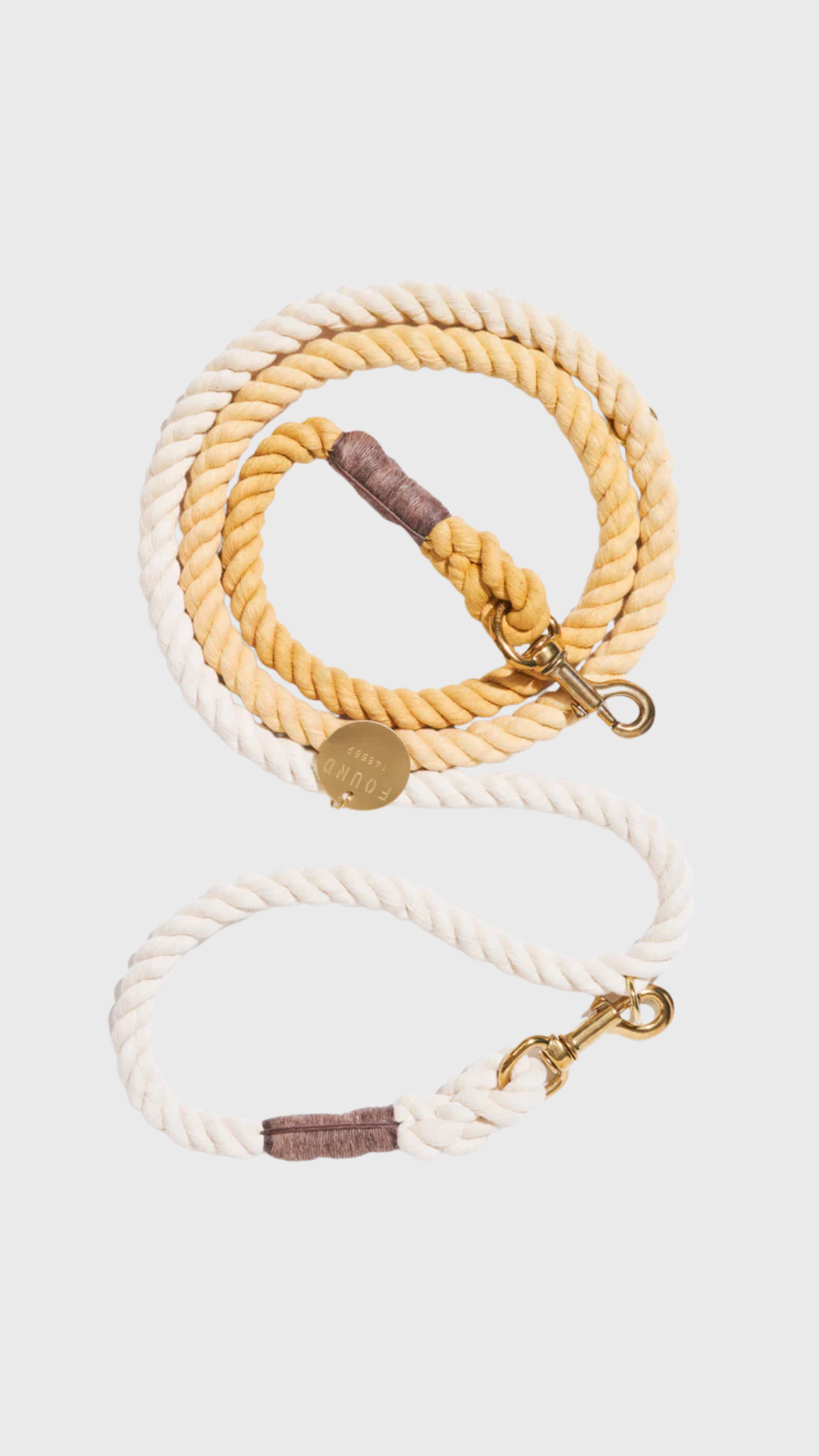 Found My Animal Butterscotch Rope Dog Leash