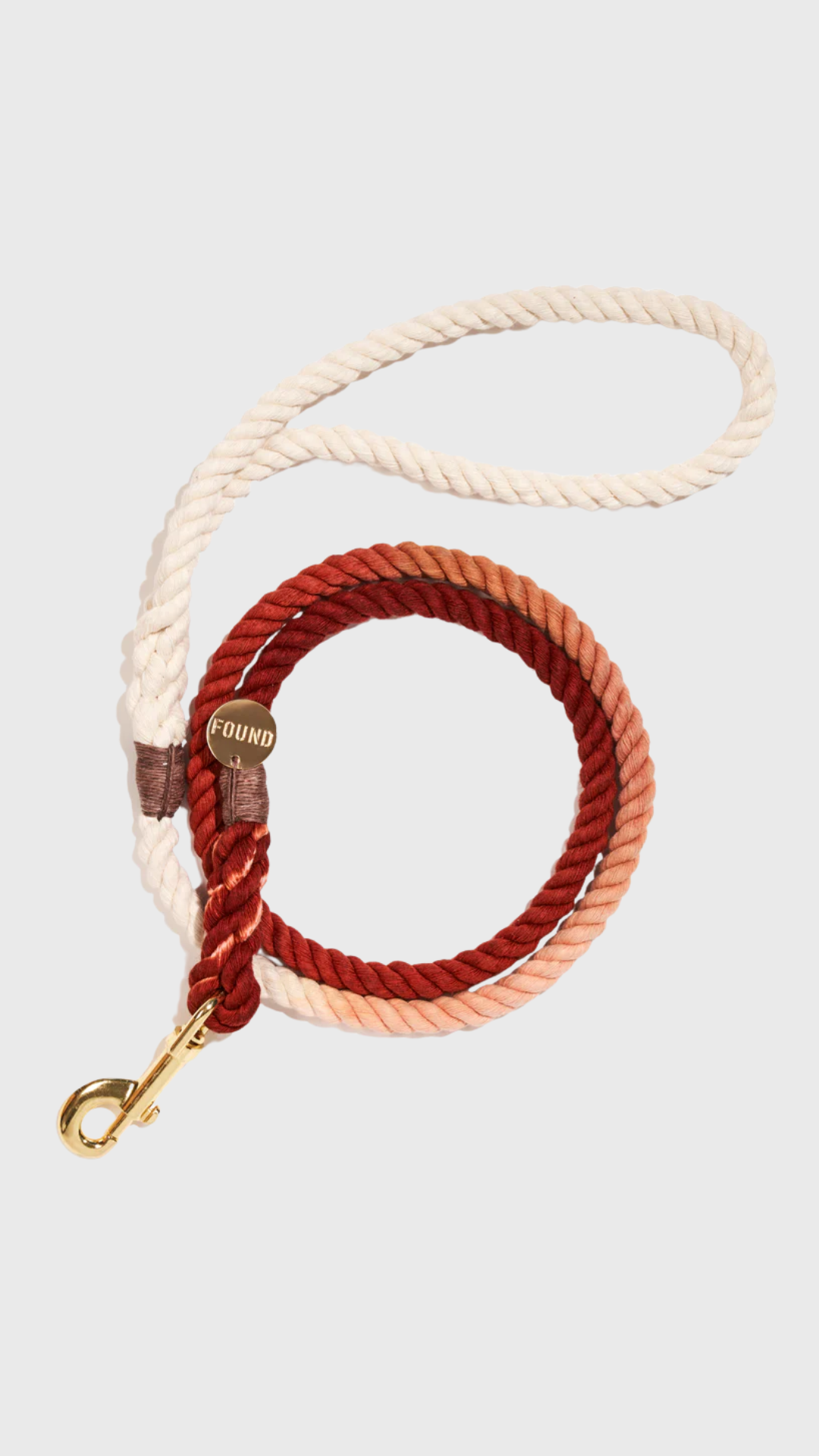 Found My Animal Arizona Rope Dog Leash in Pink/Red