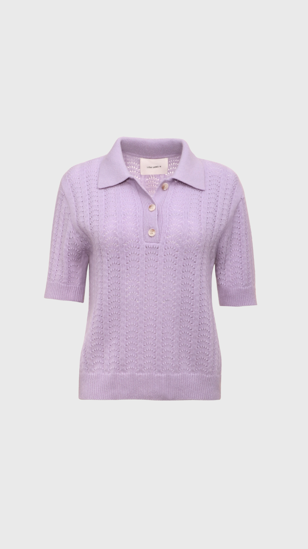 Lisa Yang Masy Pointelle Sweater in Lavender