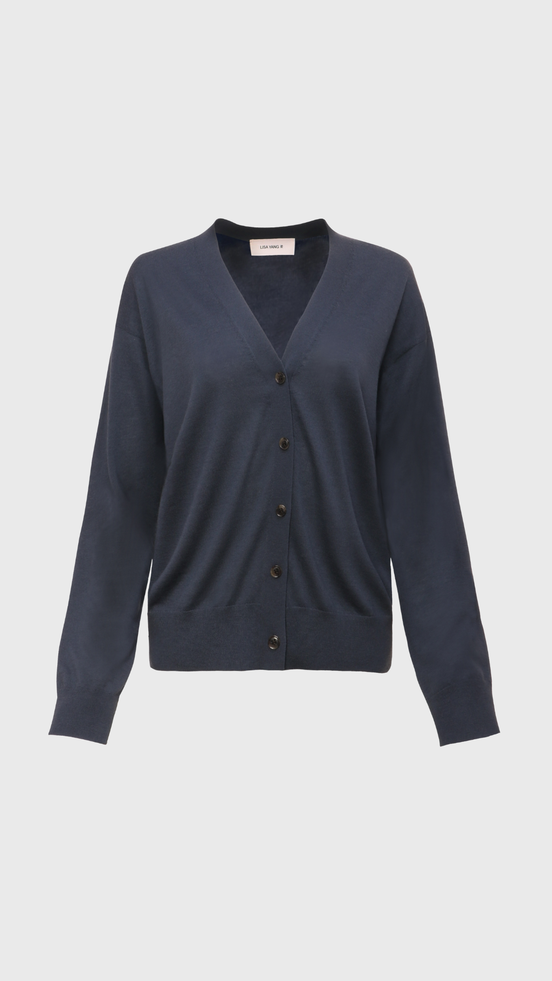 Lisa Yang Cia Cardigan in Thunder