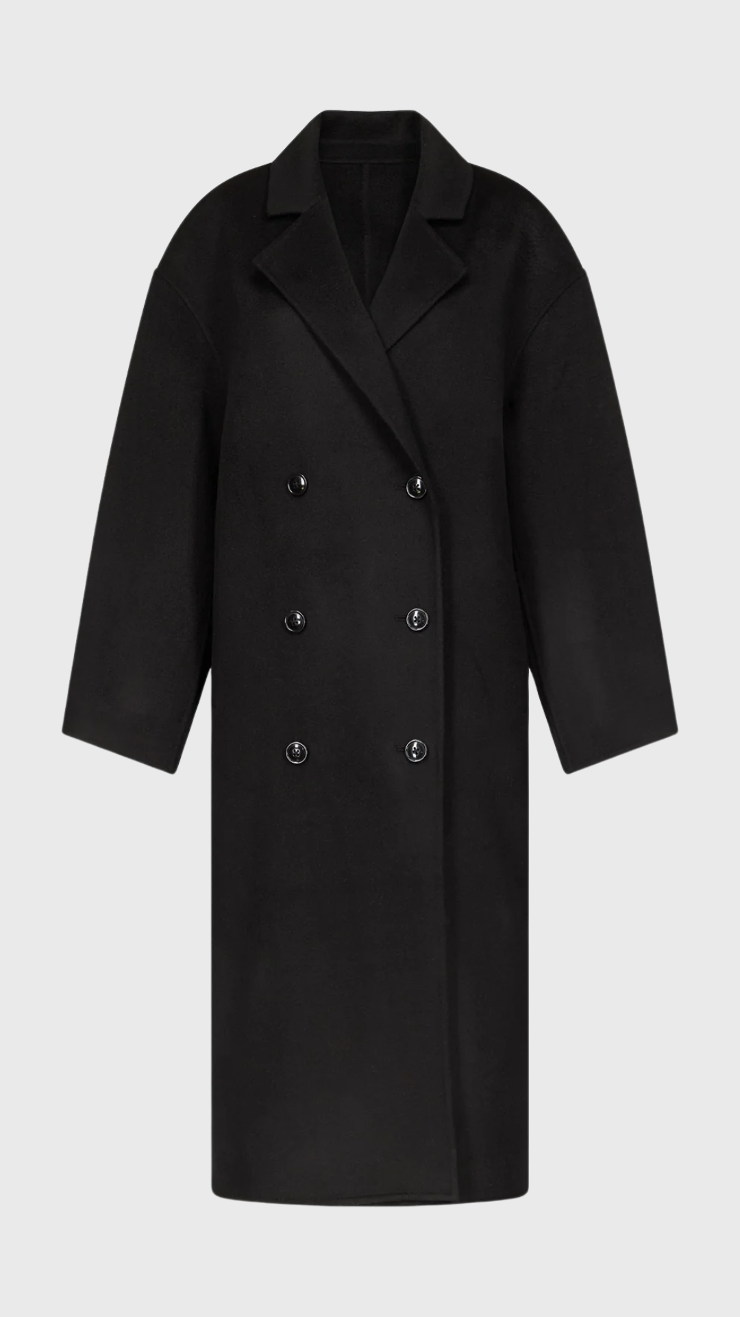 Loulou de Saison Borneo LDS Long Coat in Black