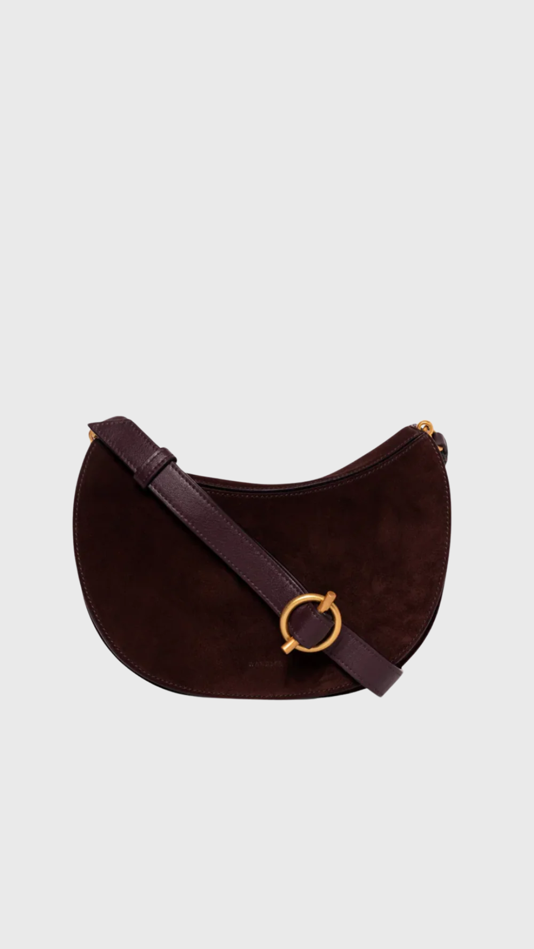 Wandler Kate Crossbody in Acai Grape/Suede