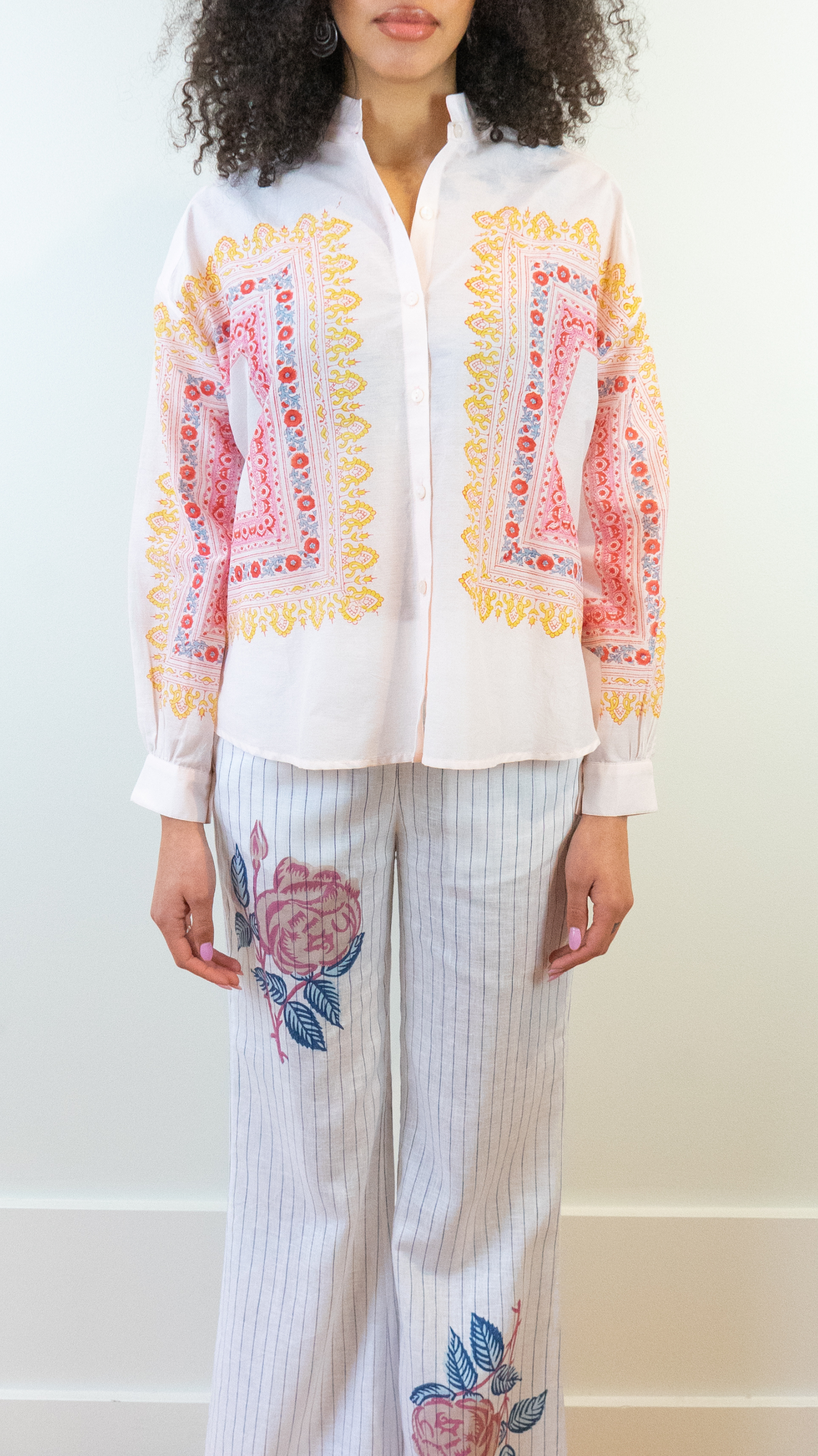 Alix of Bohemia Kiki Blush Tile Shirt in Pink