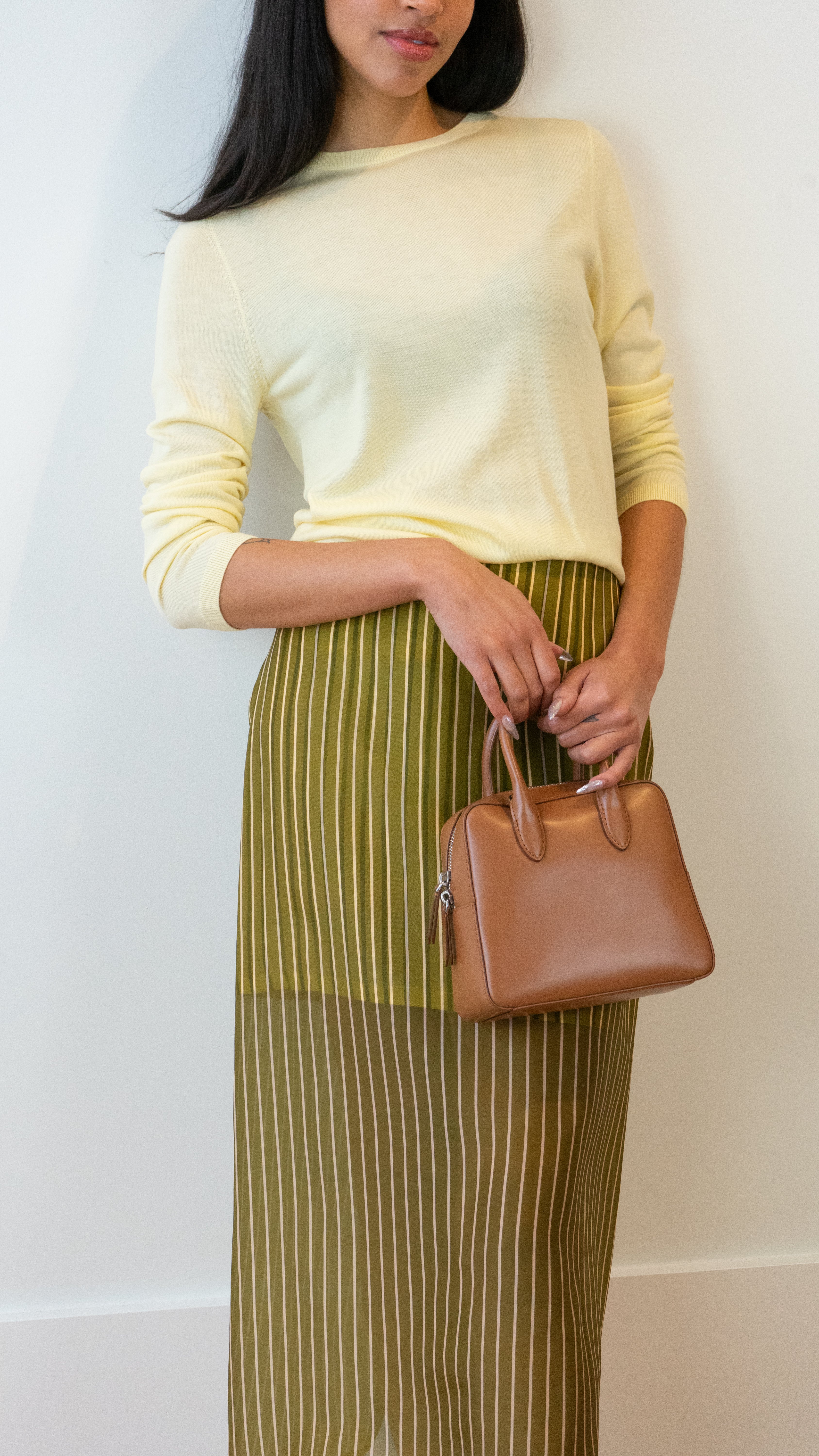 Christian Wijnants Susa Skirt in Khaki Peach