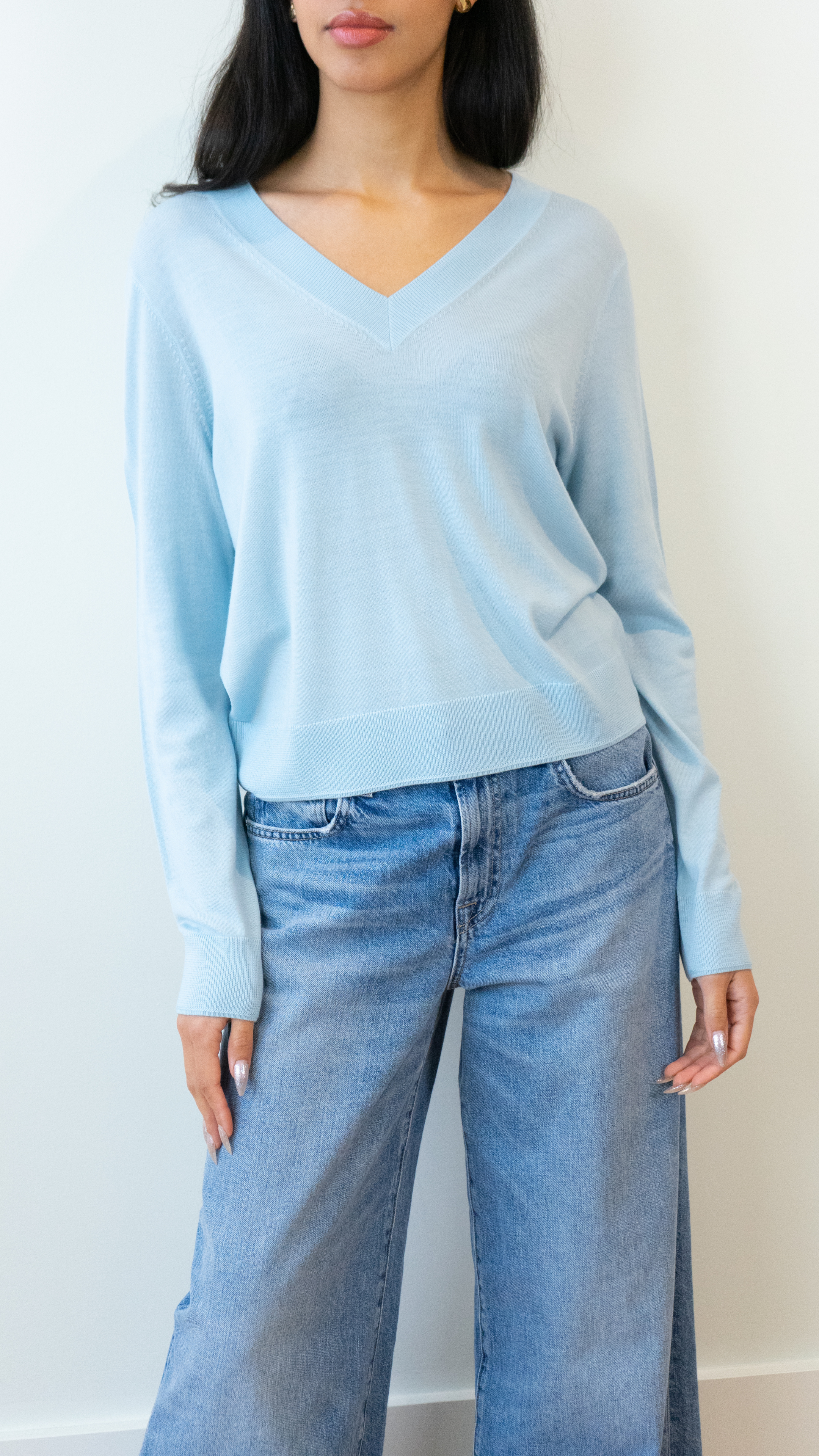 Allude V Neck Sweater