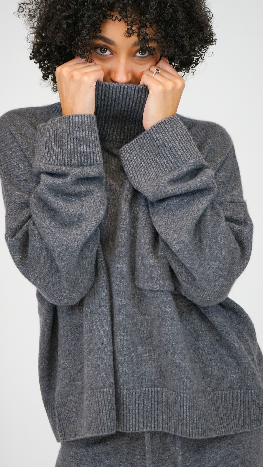 Lisa Yang Anne Mock Neck Sweater