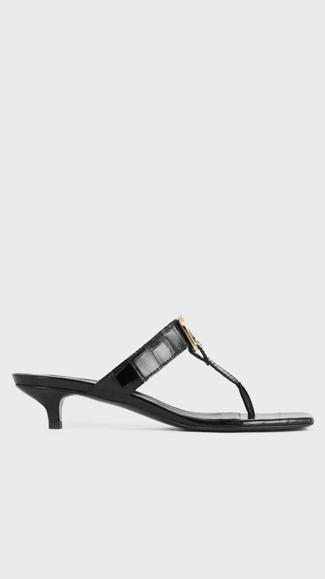Toteme The Belted Croco Flipflop Heel