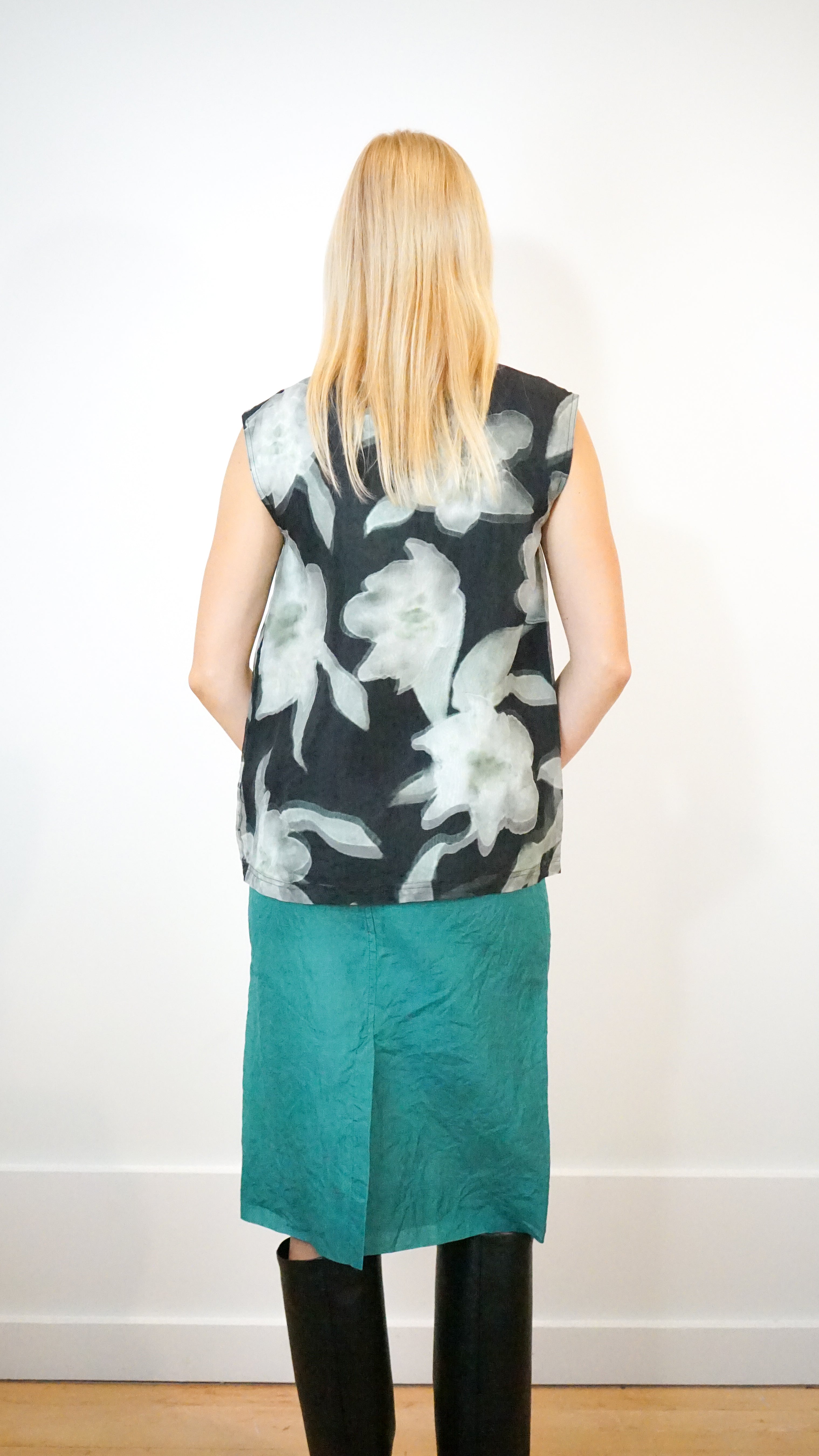 Christian Wijnants Souiza Skirt in Teal