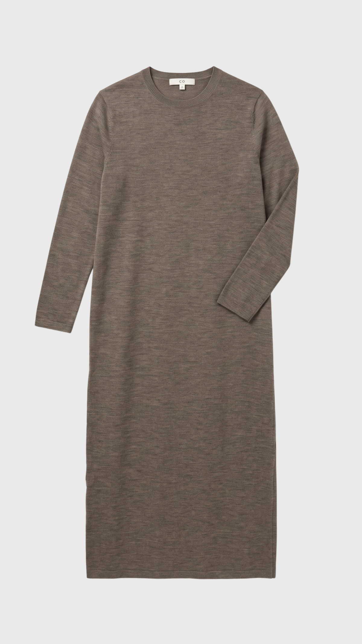 CO Long Sleeve Dress in Hazelnut