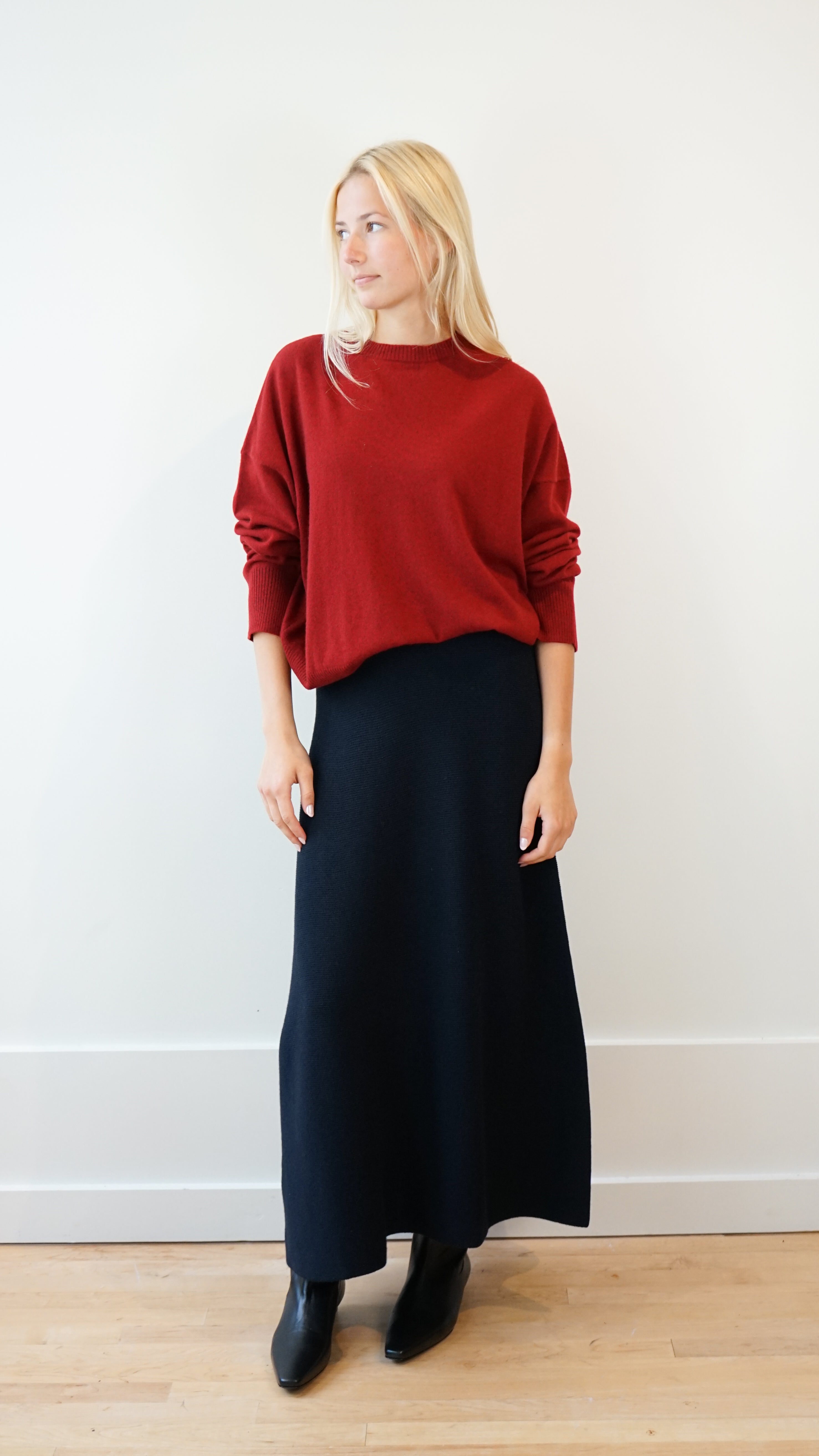 Christian Wijnants Kugo Skirt in Dark Navy