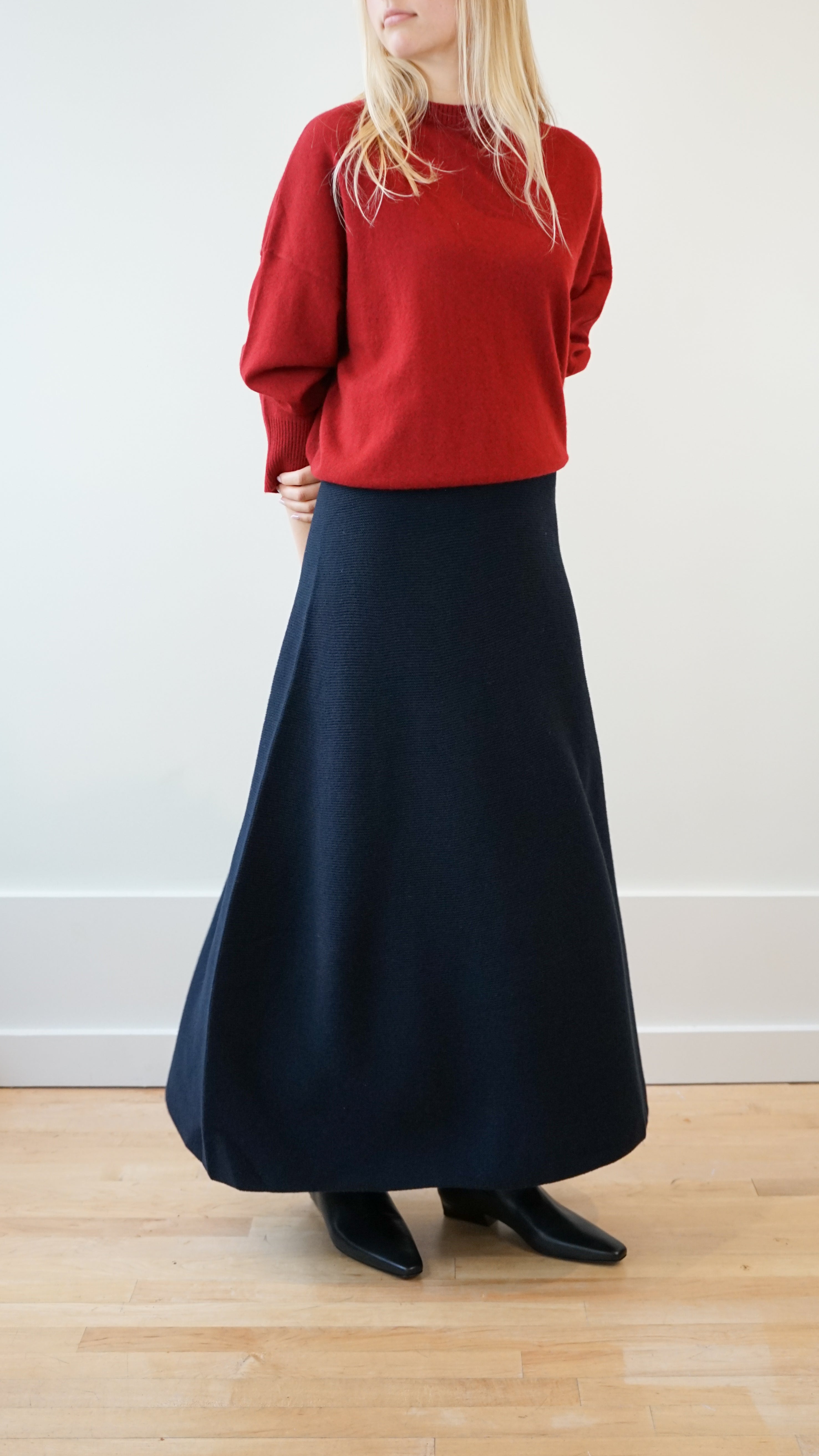 Christian Wijnants Kugo Skirt in Dark Navy