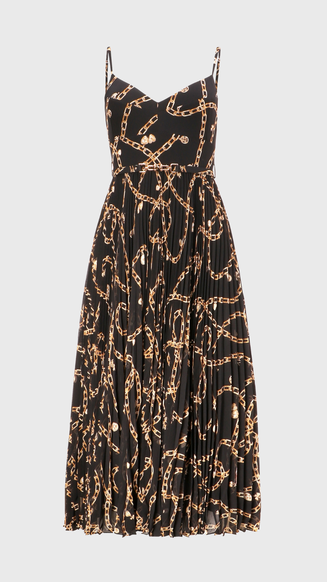 Zimmermann Sunray Pleated Picnic Dress in Blackchain