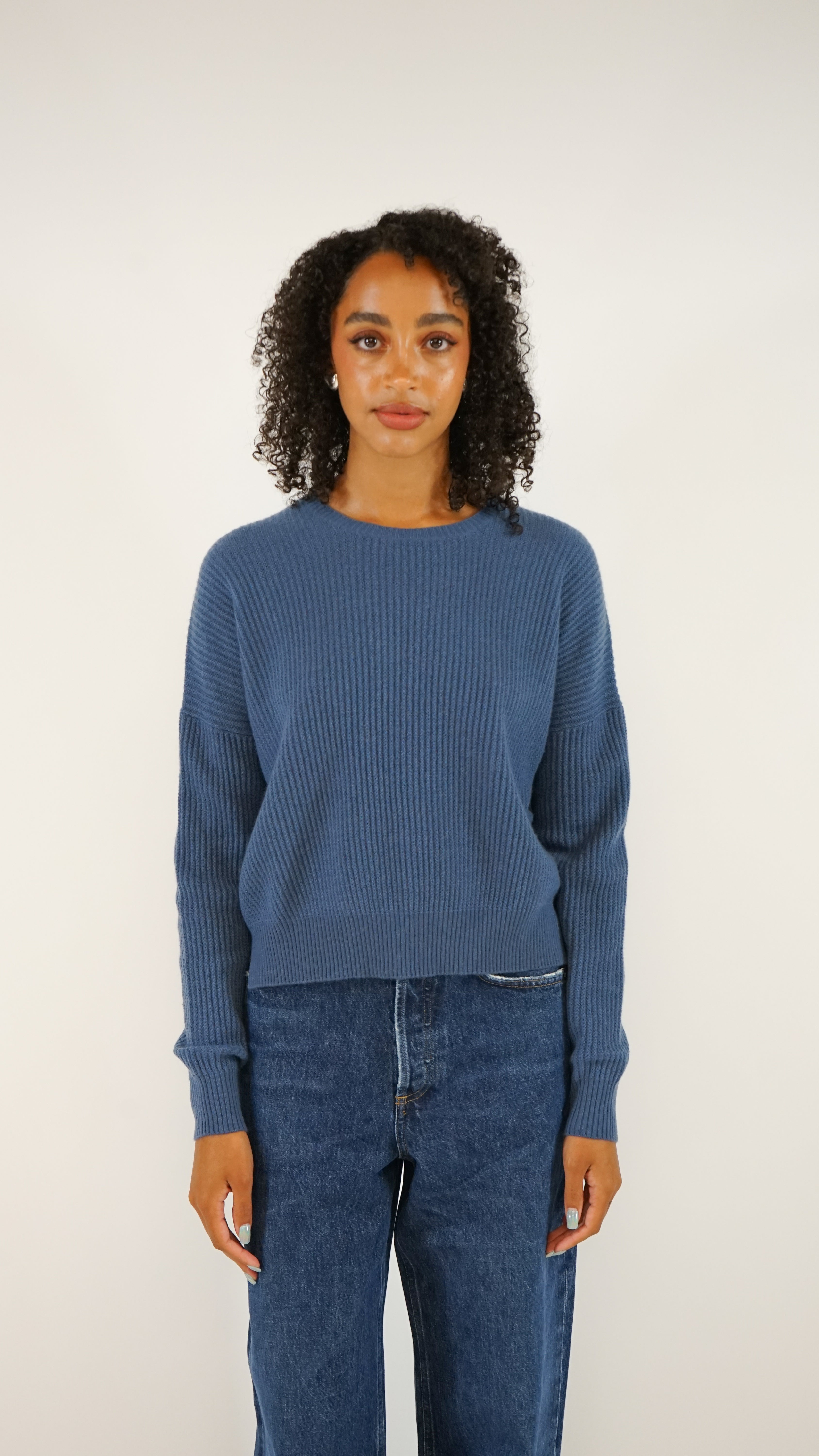 Allude Oversized Crewneck Sweater