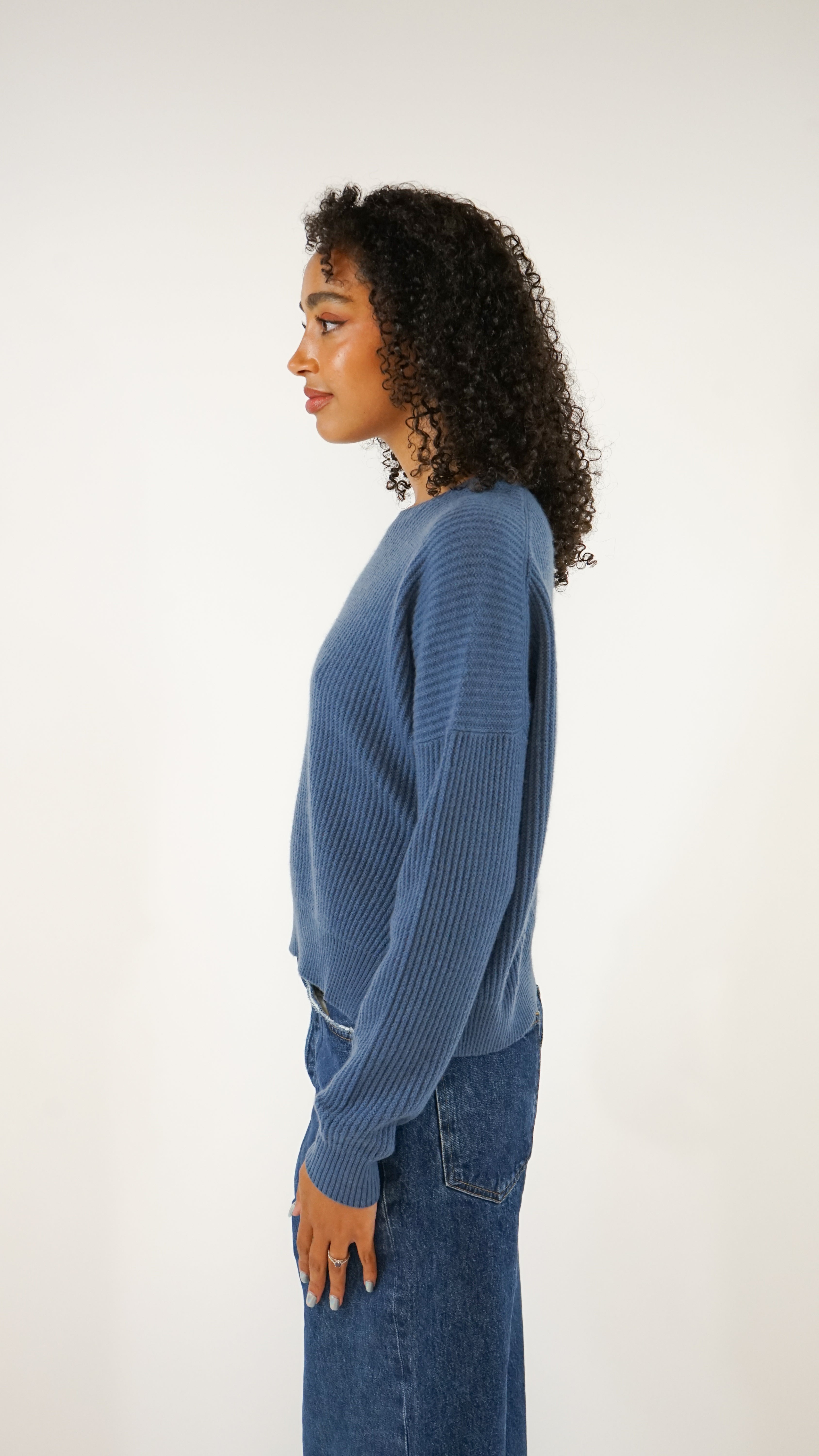 Allude Oversized Crewneck Sweater