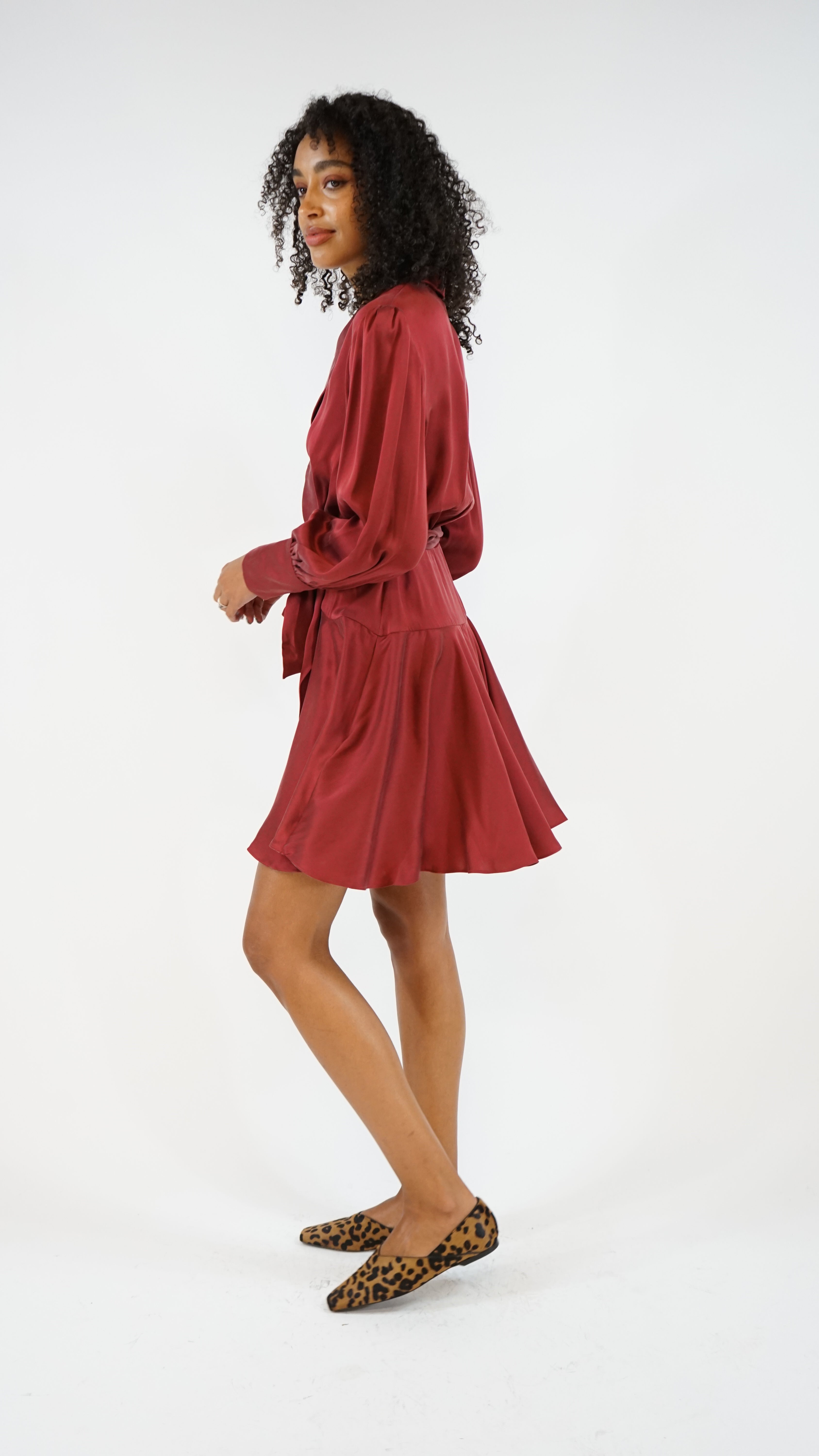 Zimmermann Silk Wrap Mini Dress