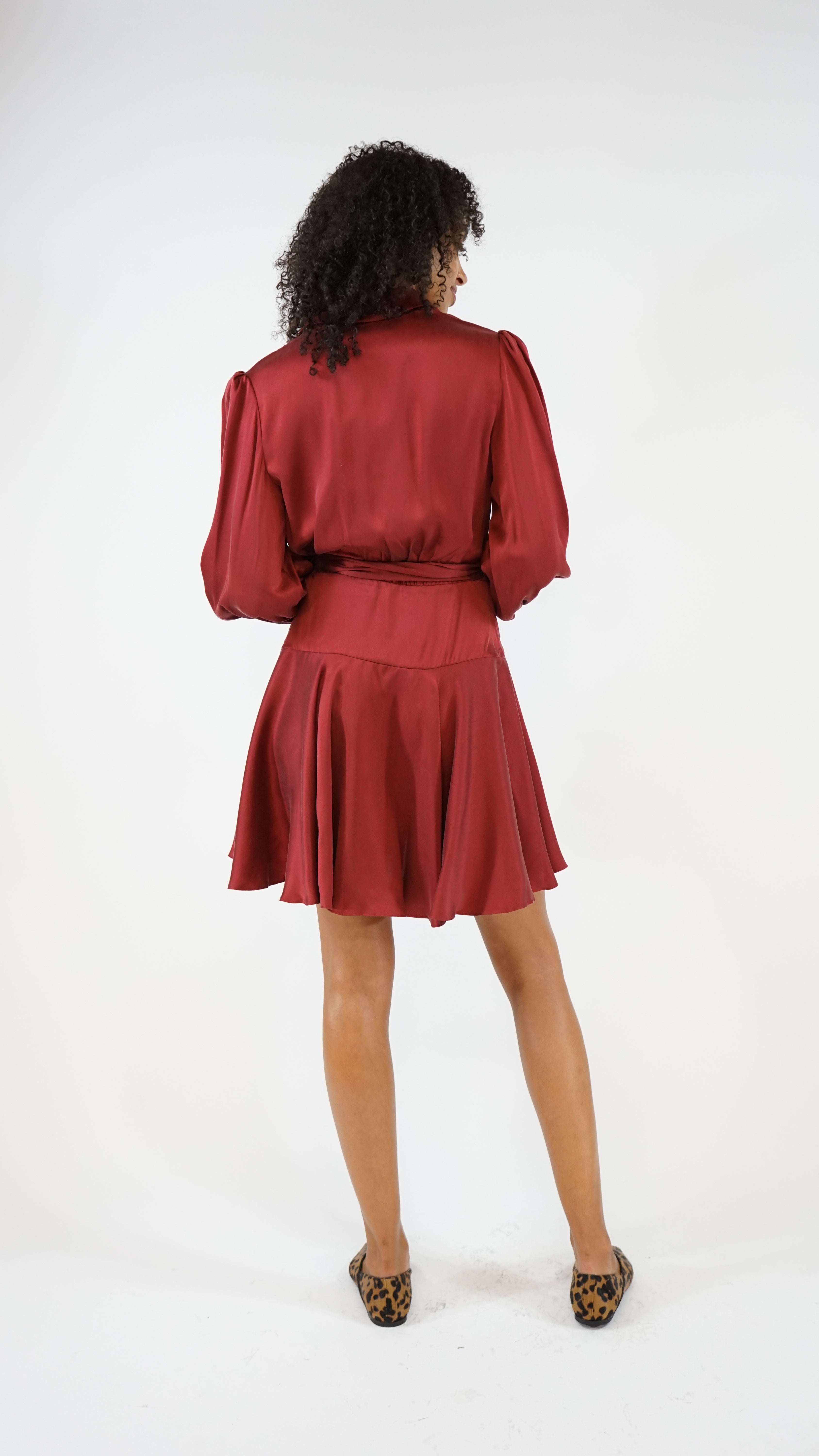 Zimmermann Silk Wrap Mini Dress