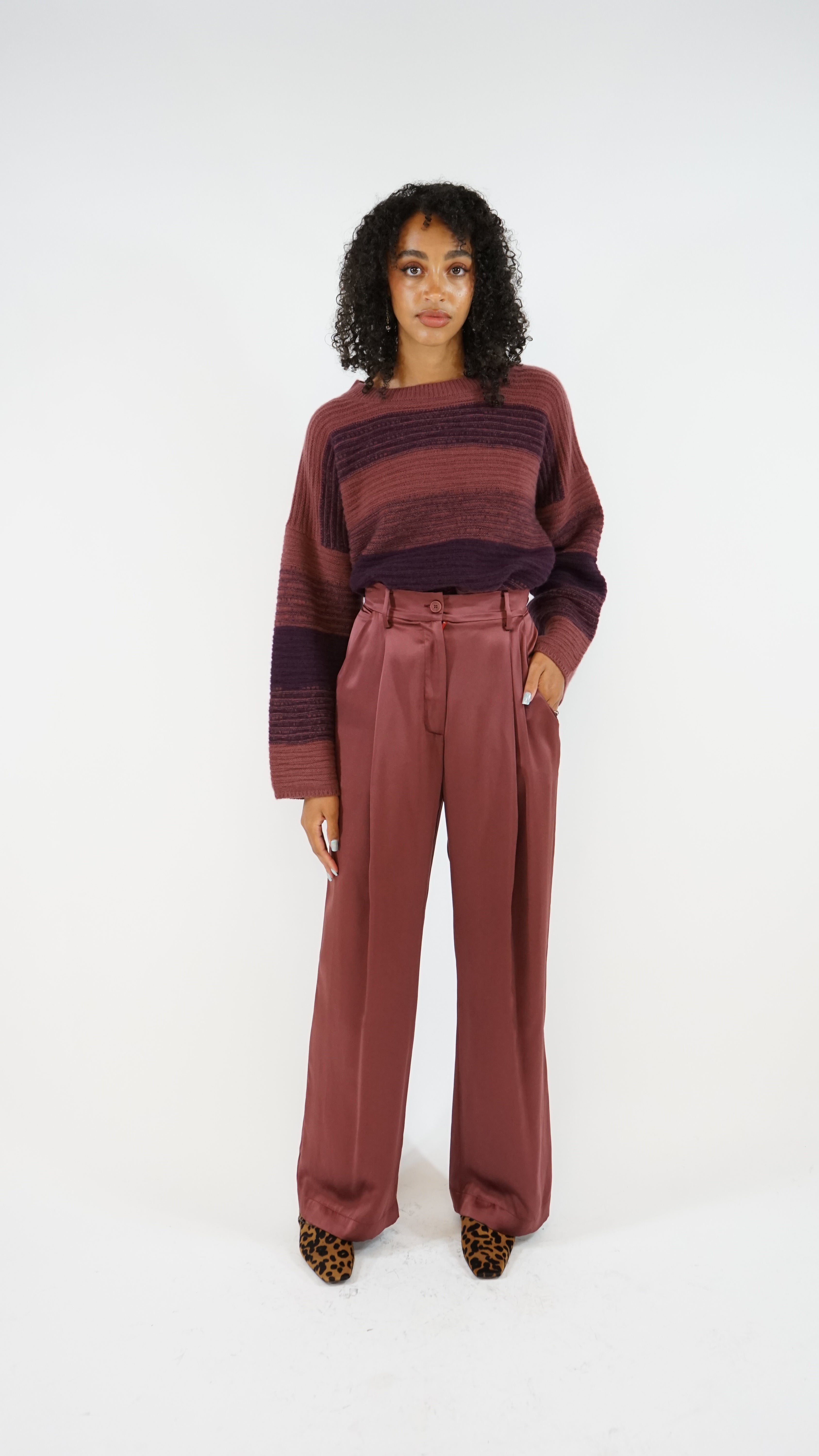 Sablyn Emerson High Rise Pleated Pant