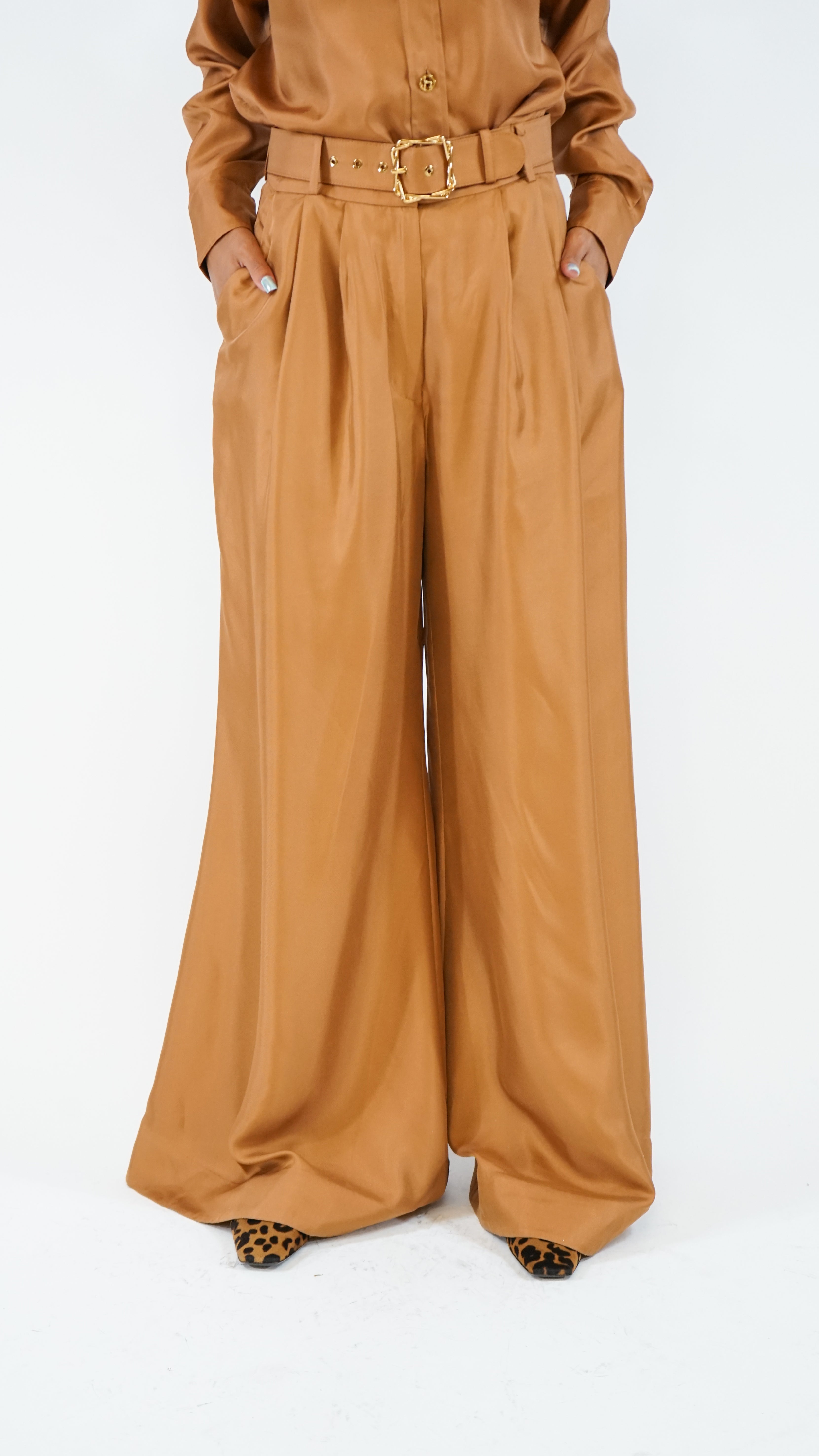 Zimmermann Illustration Double Tuck Pant