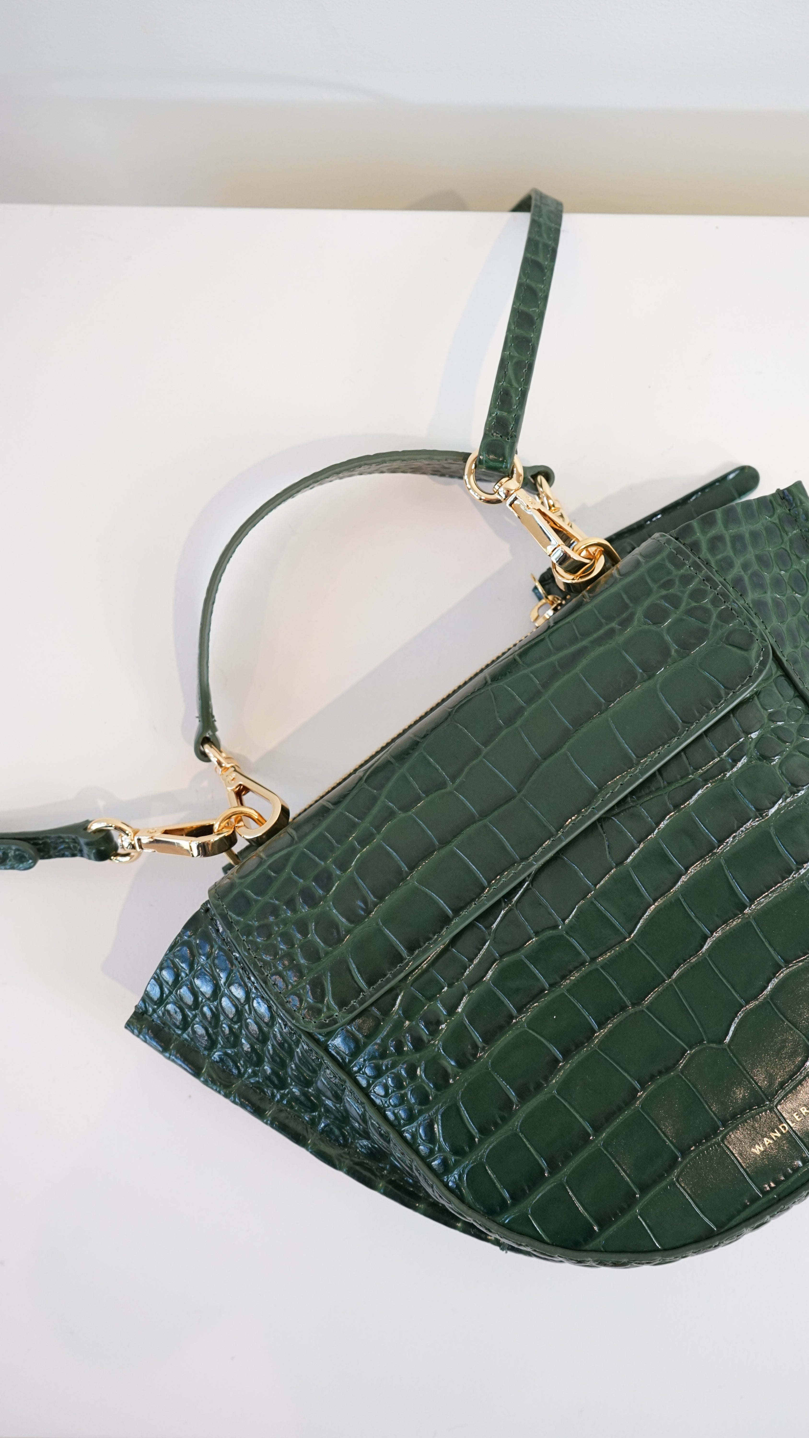 Wandler Hortensia Croc Mini Bag