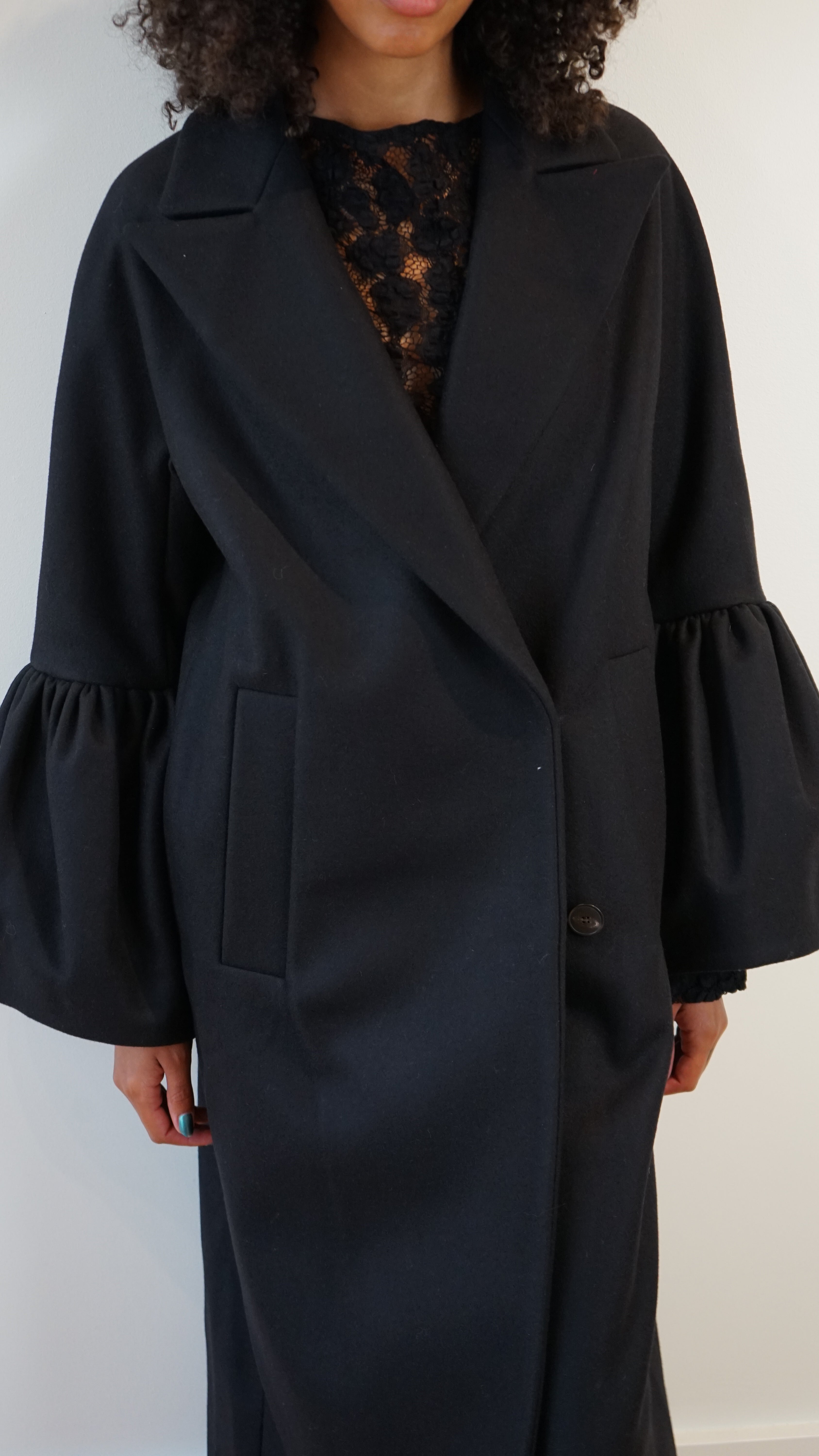 Mantu Bell Sleeve Midi Coat