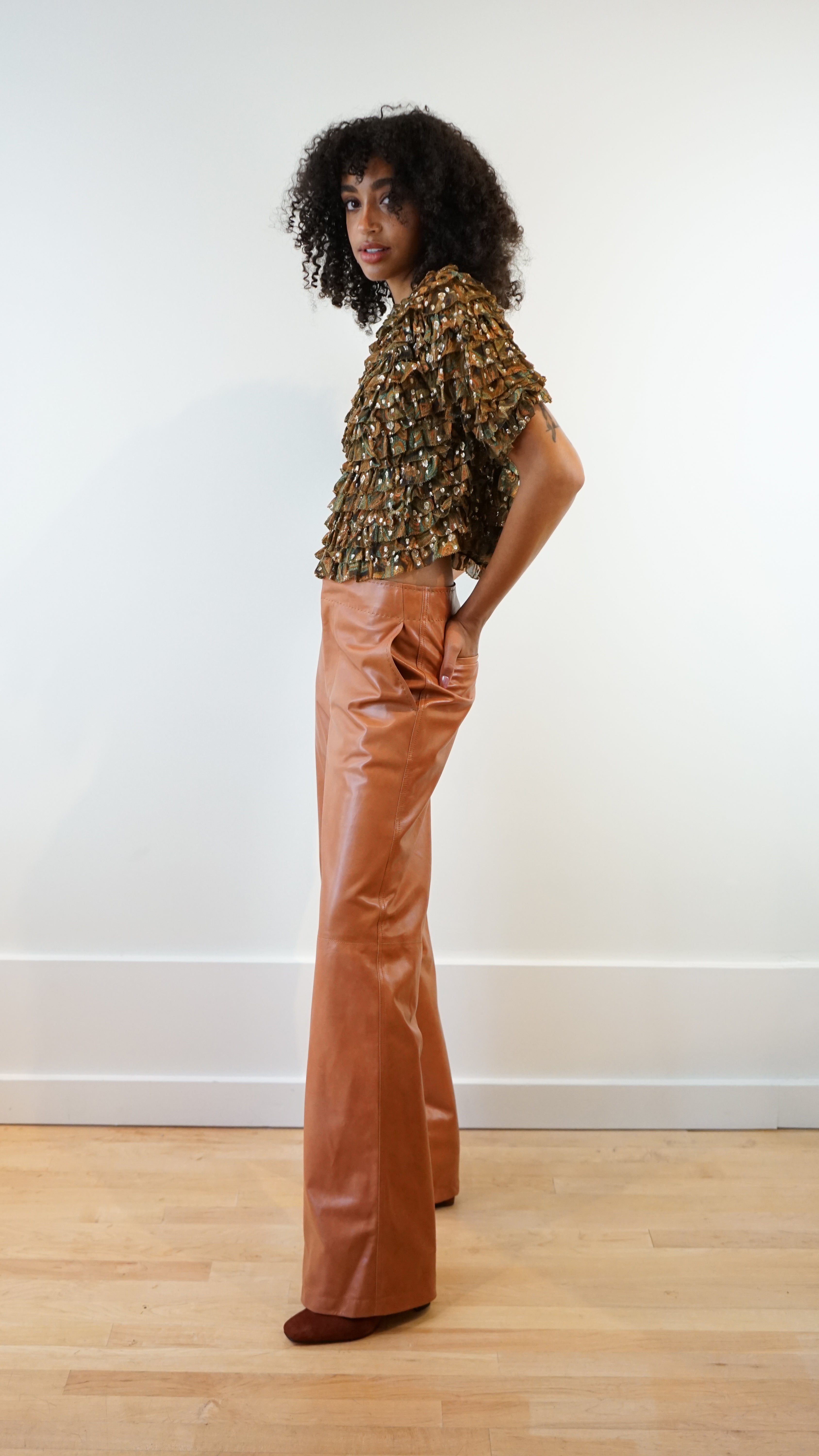 Ulla Johnson Lotti Leather Pant