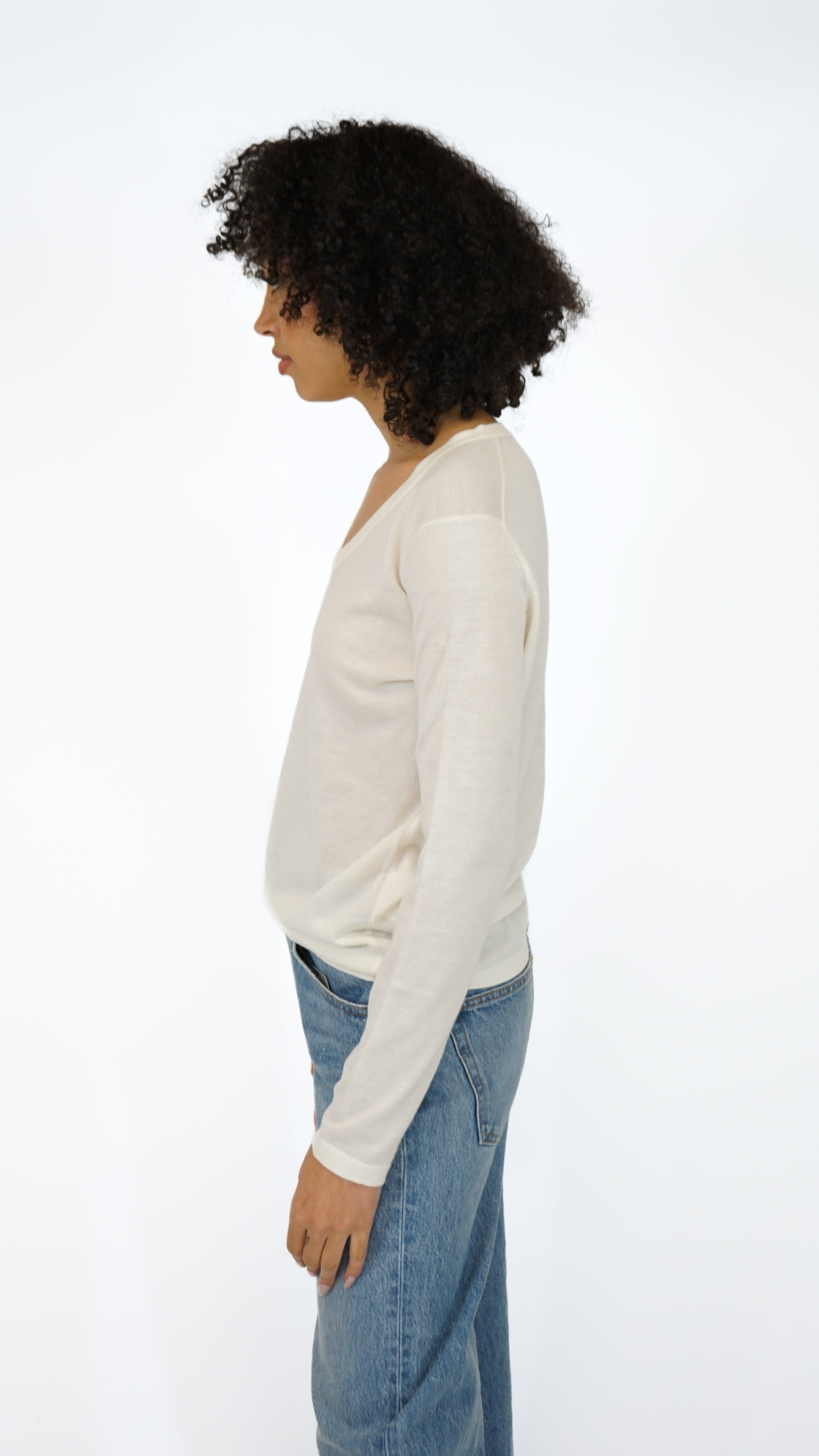 Lisa Yang Jane Vneck Sweater