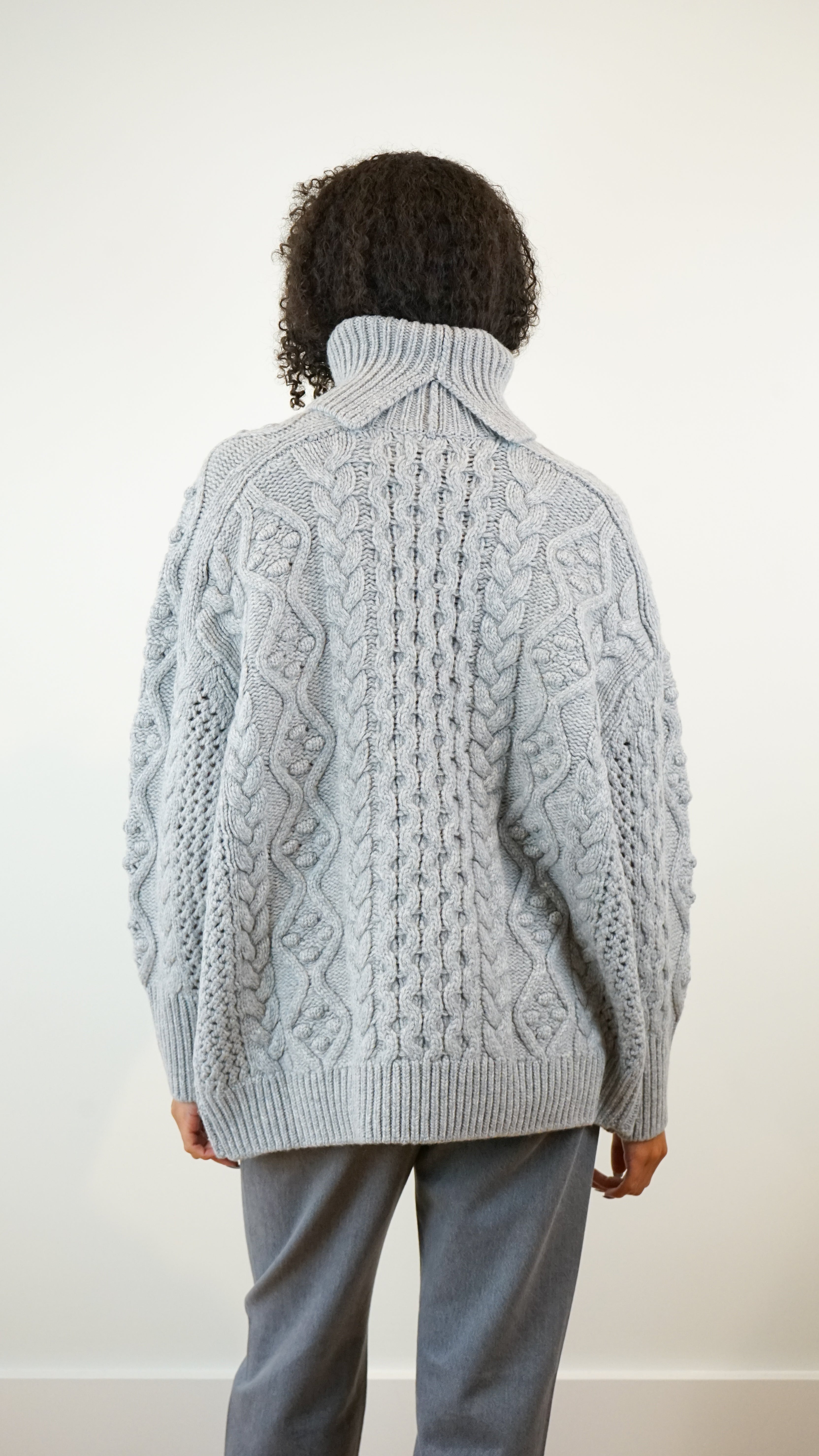 Loulou Studio Anar Turtleneck Cable Sweater