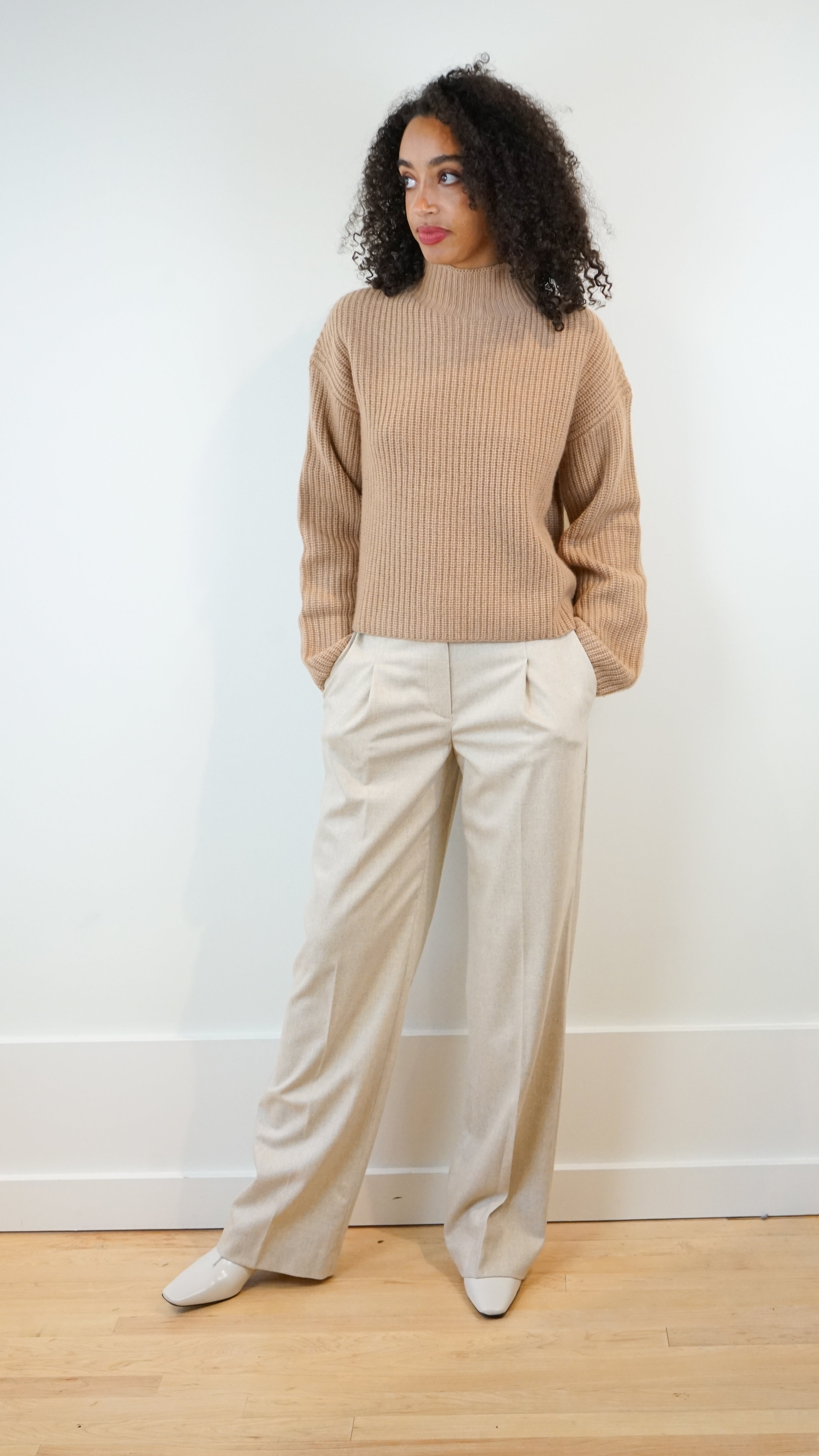 Loulou Studio Funnel Neck Sweater