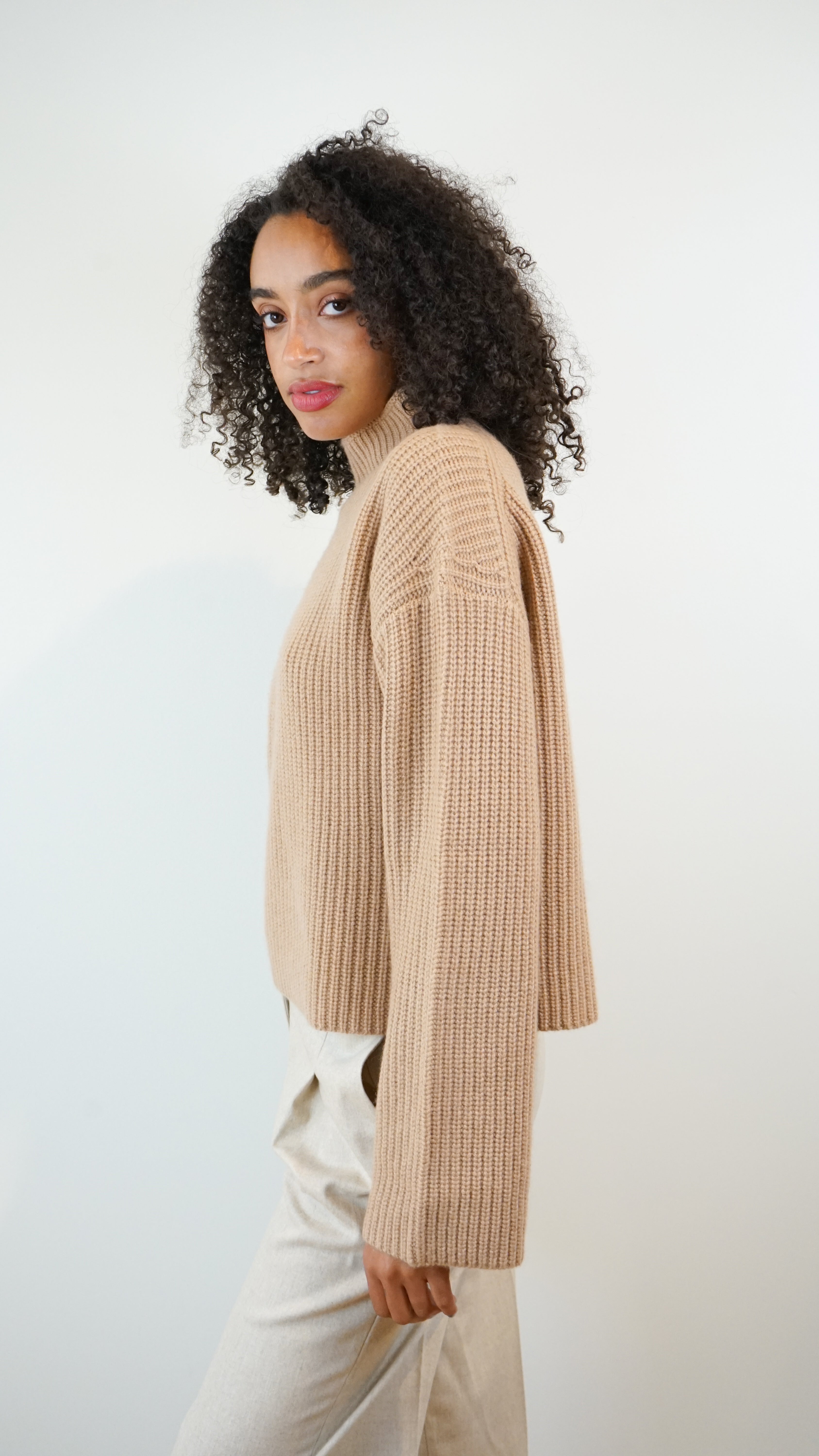 Loulou Studio Funnel Neck Sweater