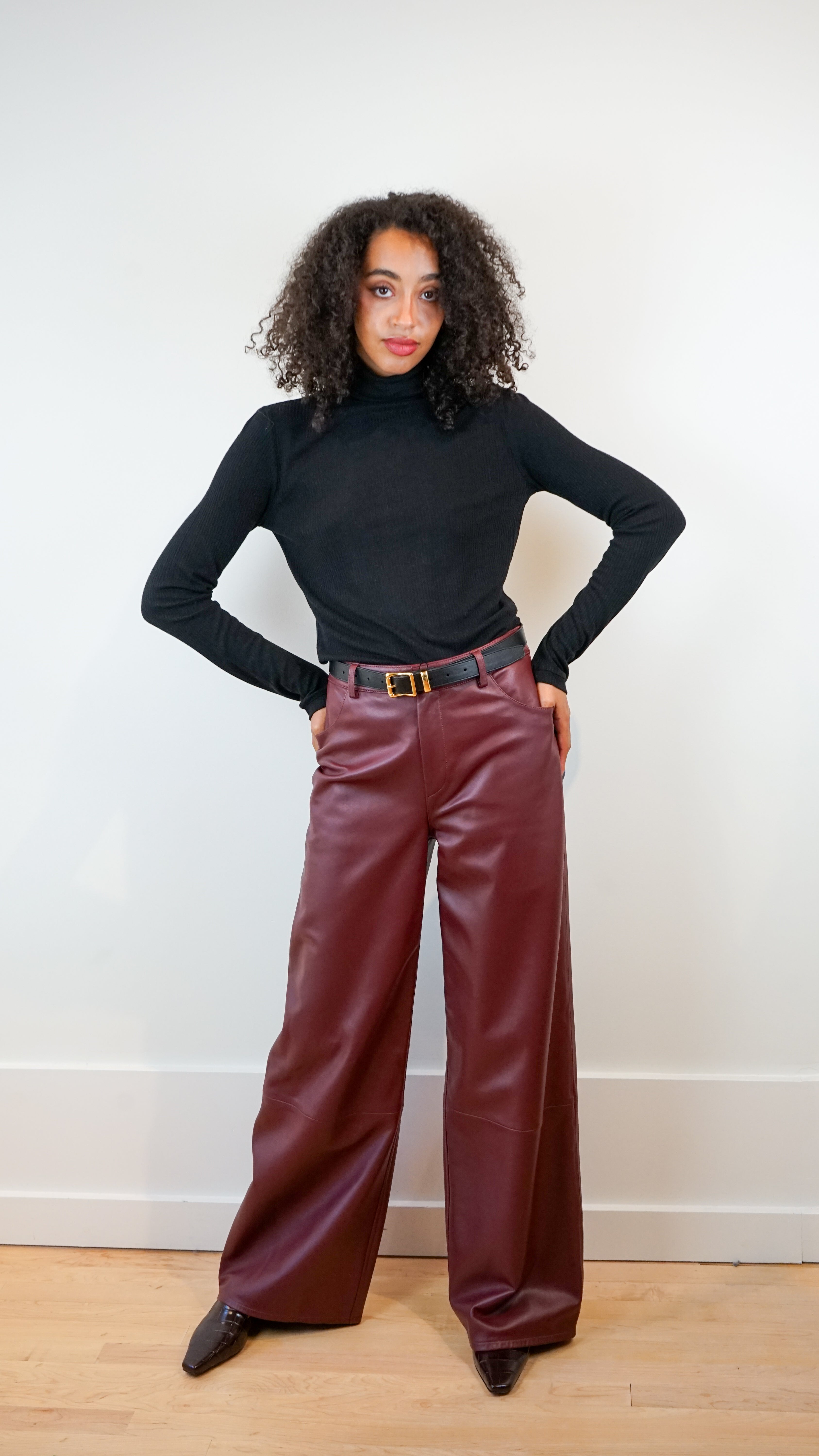 Loulou Studio Figari Leather Pants