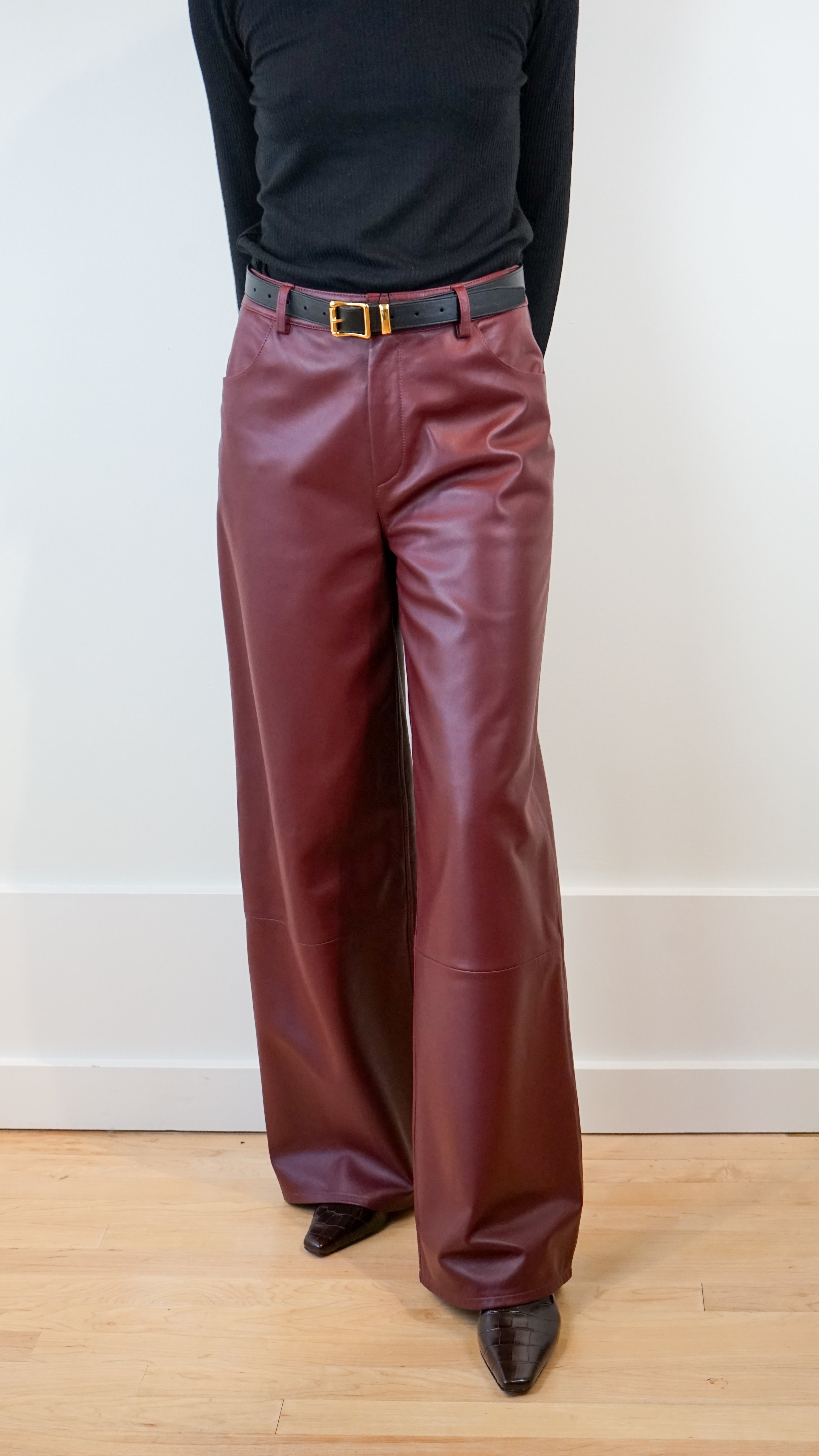 Loulou Studio Figari Leather Pants