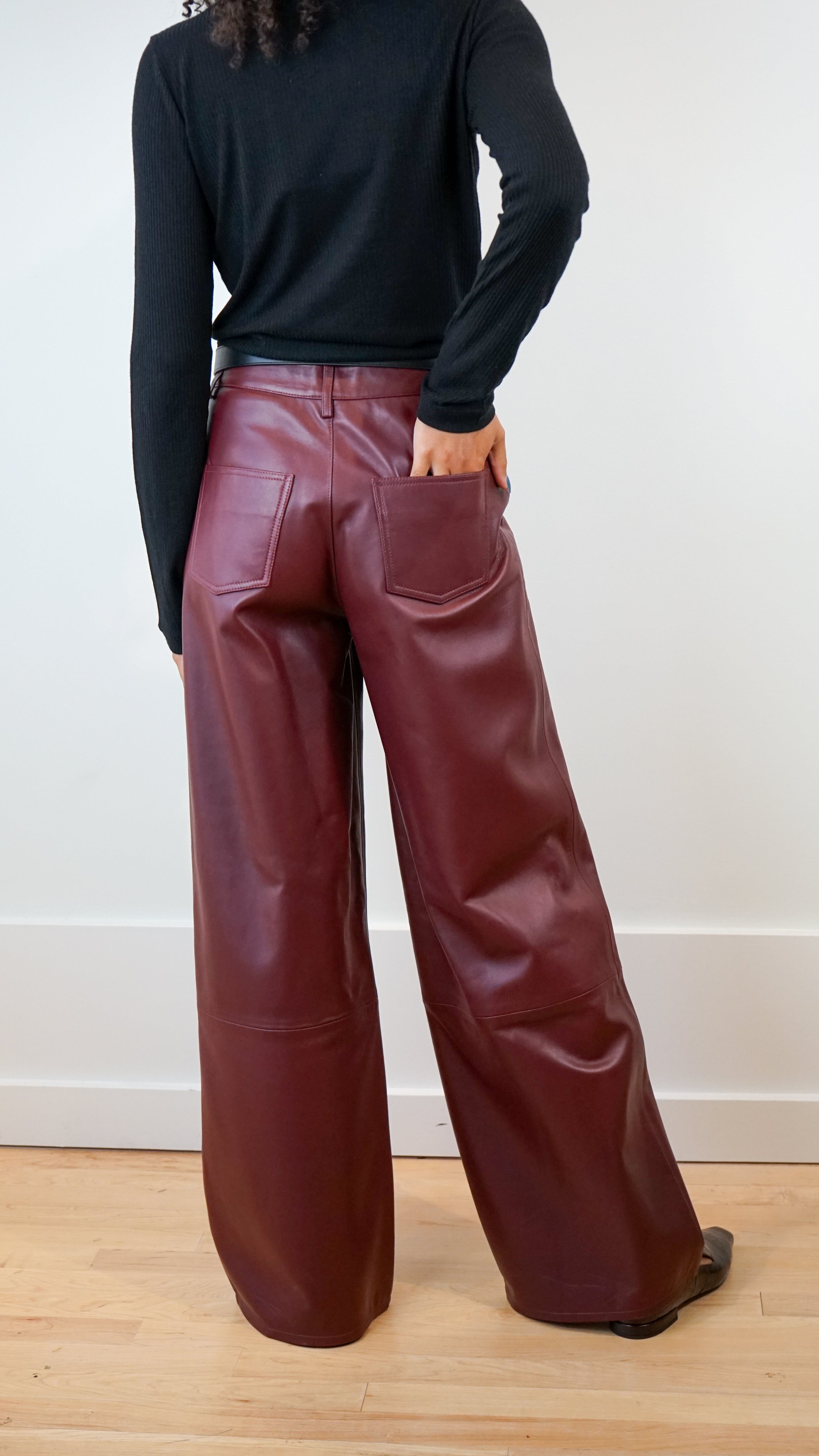 Loulou Studio Figari Leather Pants