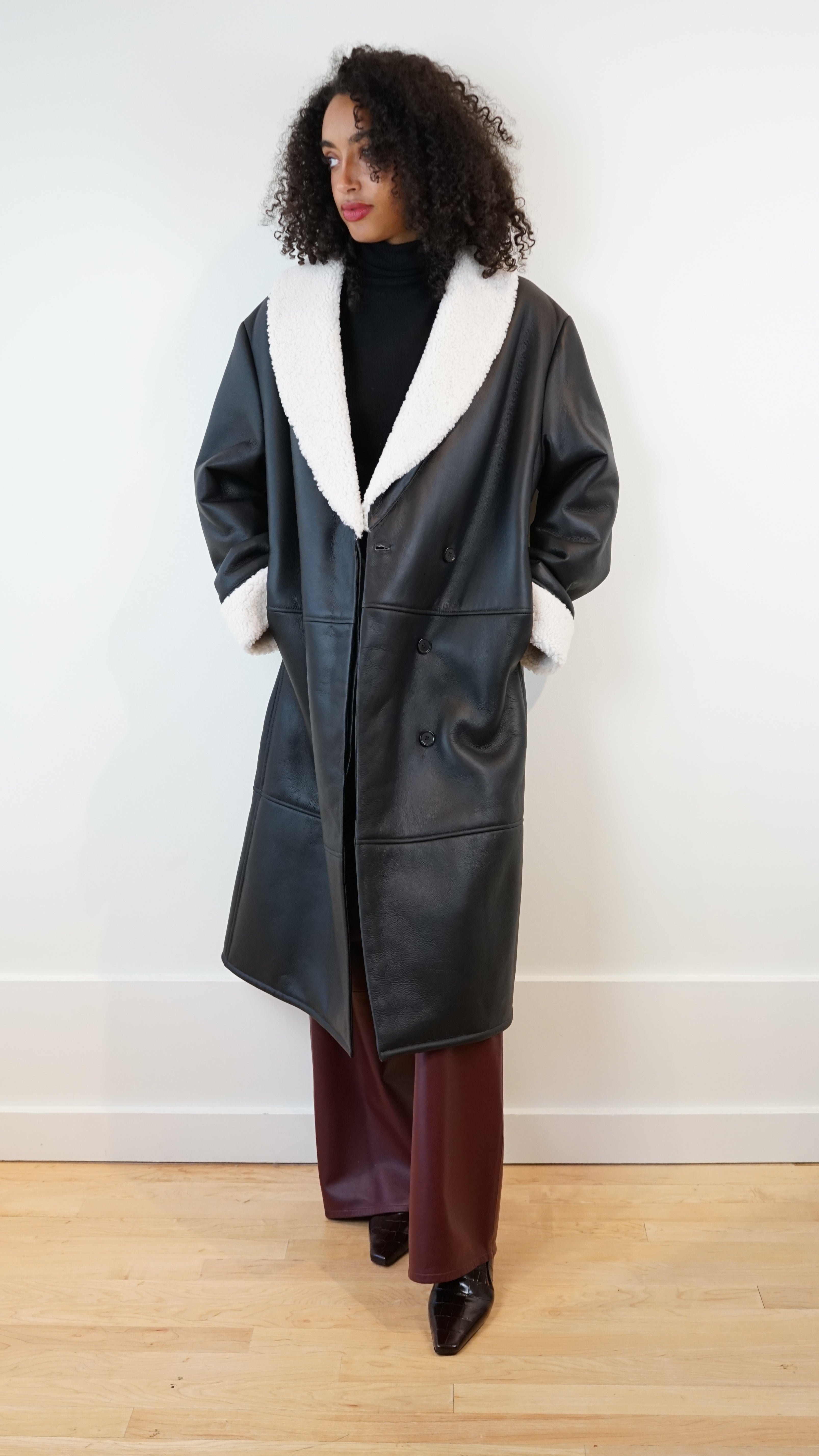 Loulou Studio Elbelong Shearling Coat