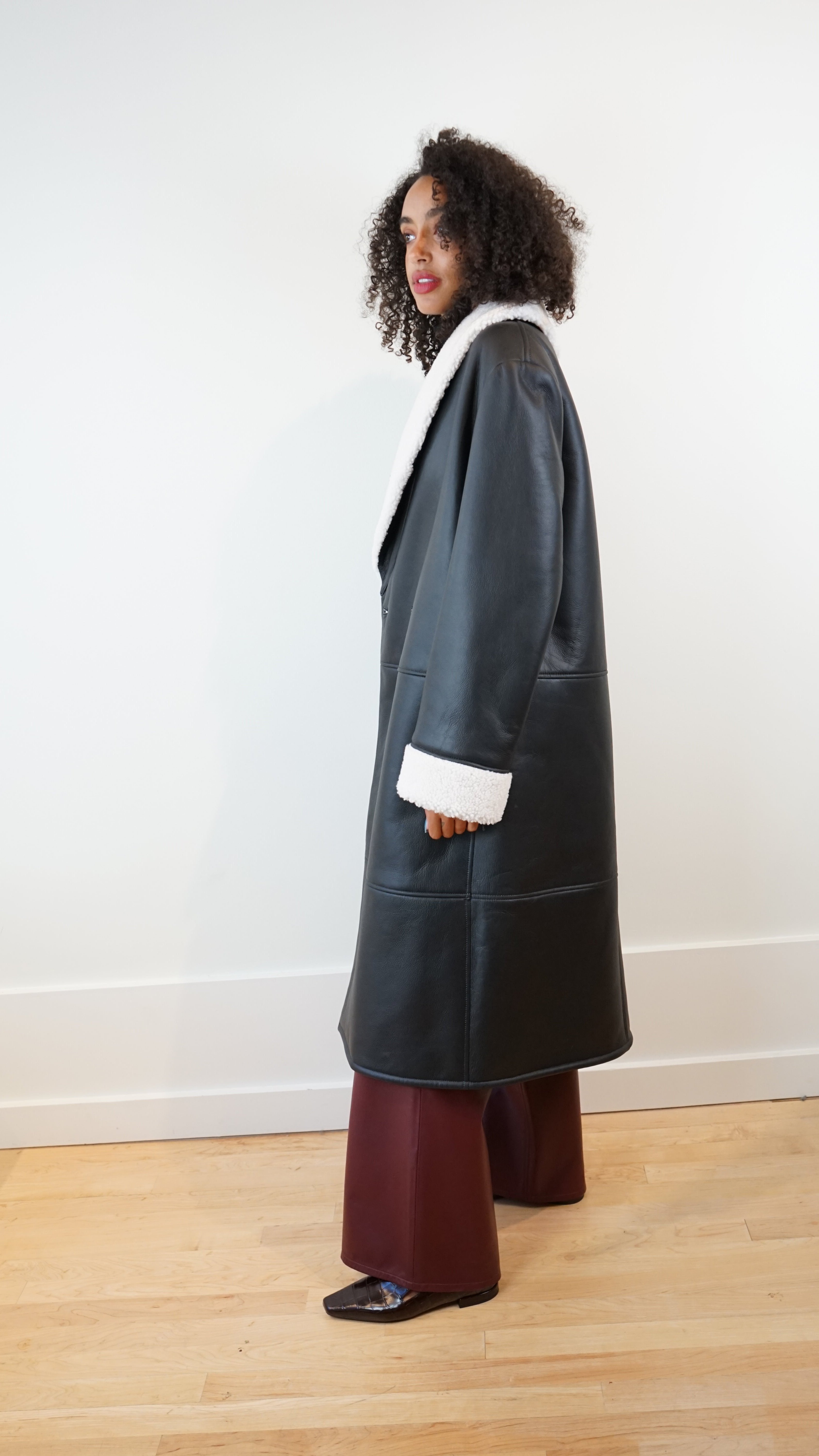 Loulou Studio Elbelong Shearling Coat