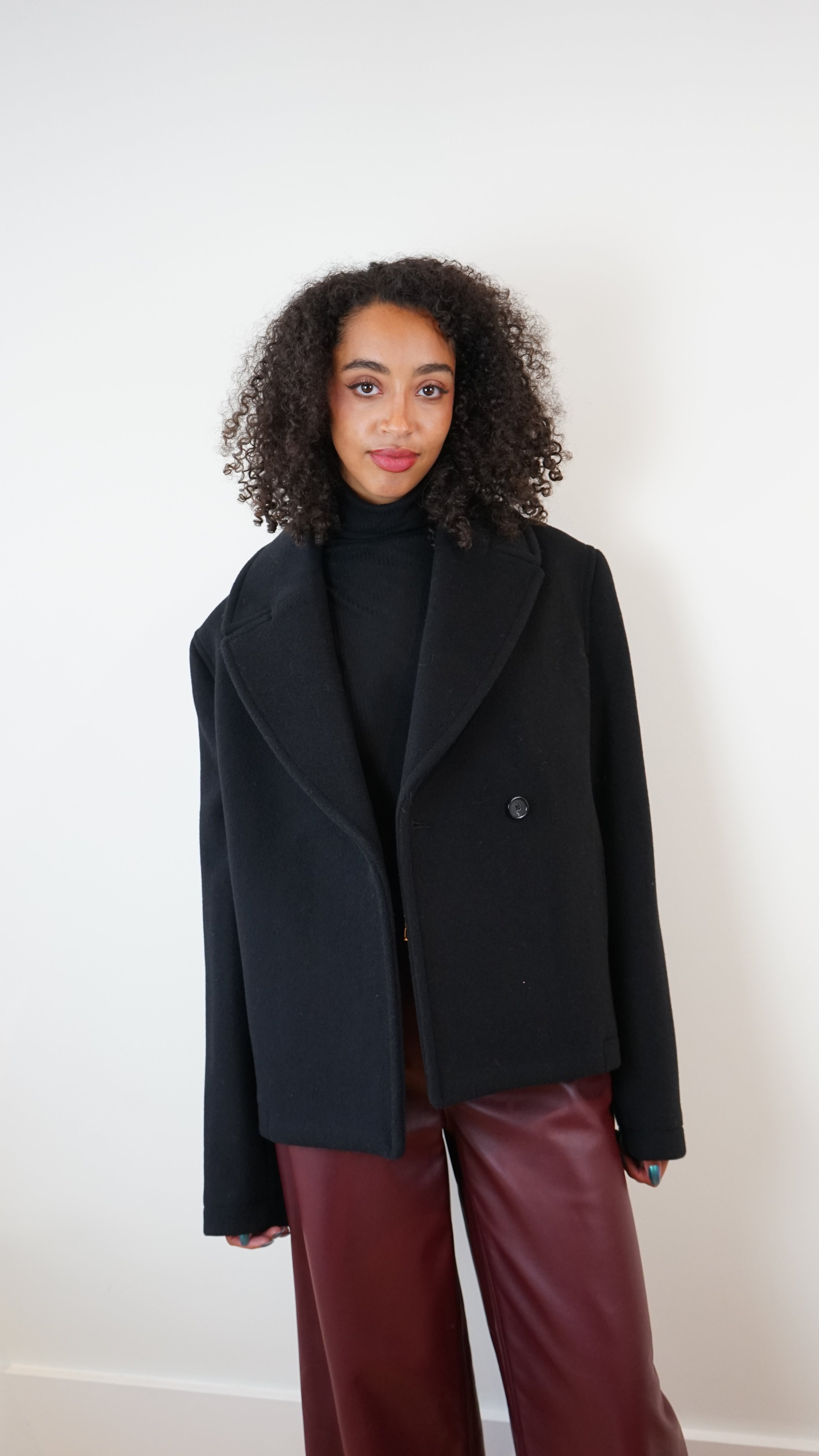 Toteme Cropped Peacoat