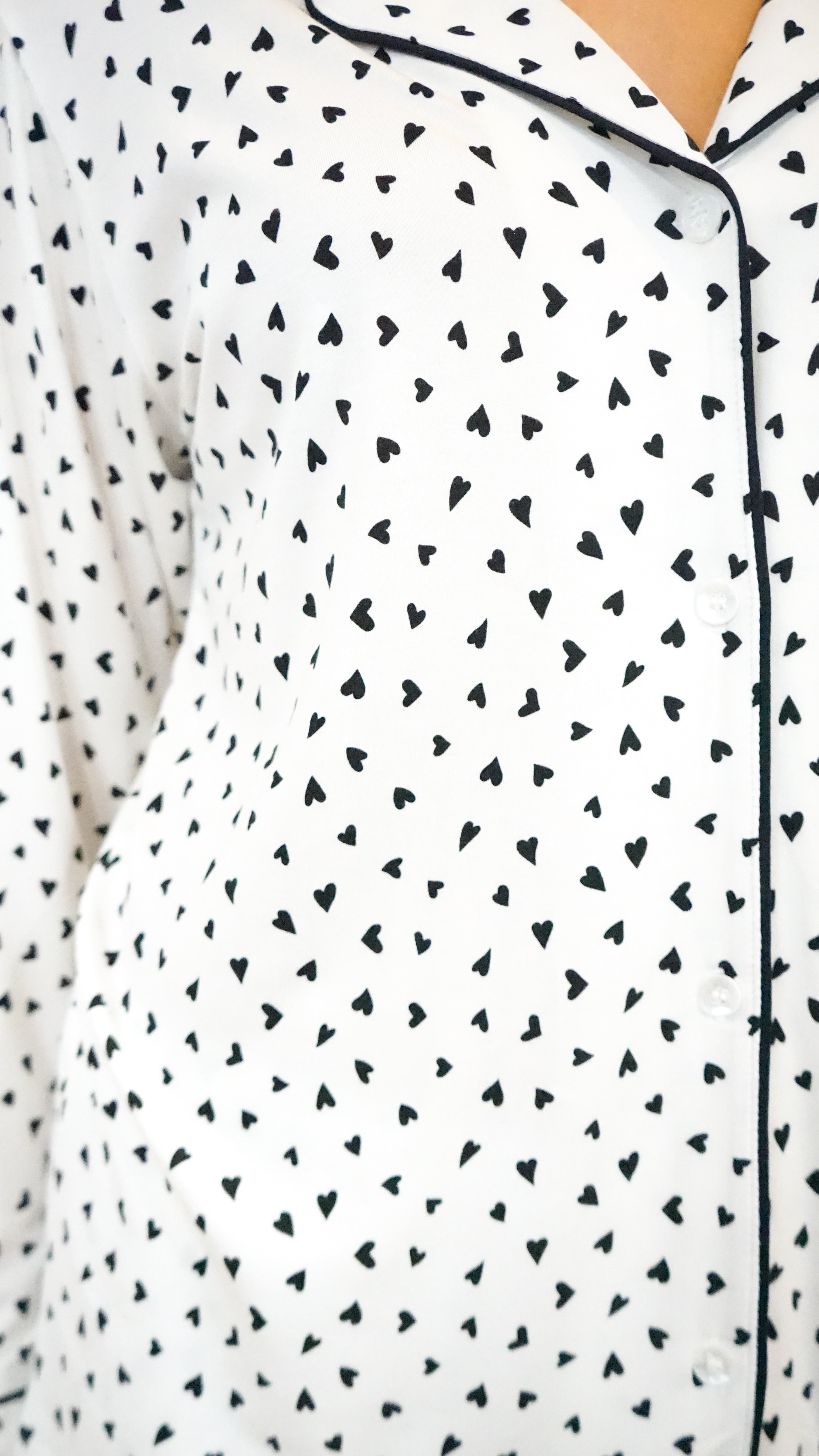 Eberjey Gisele Printed Long PJ Set in Heart