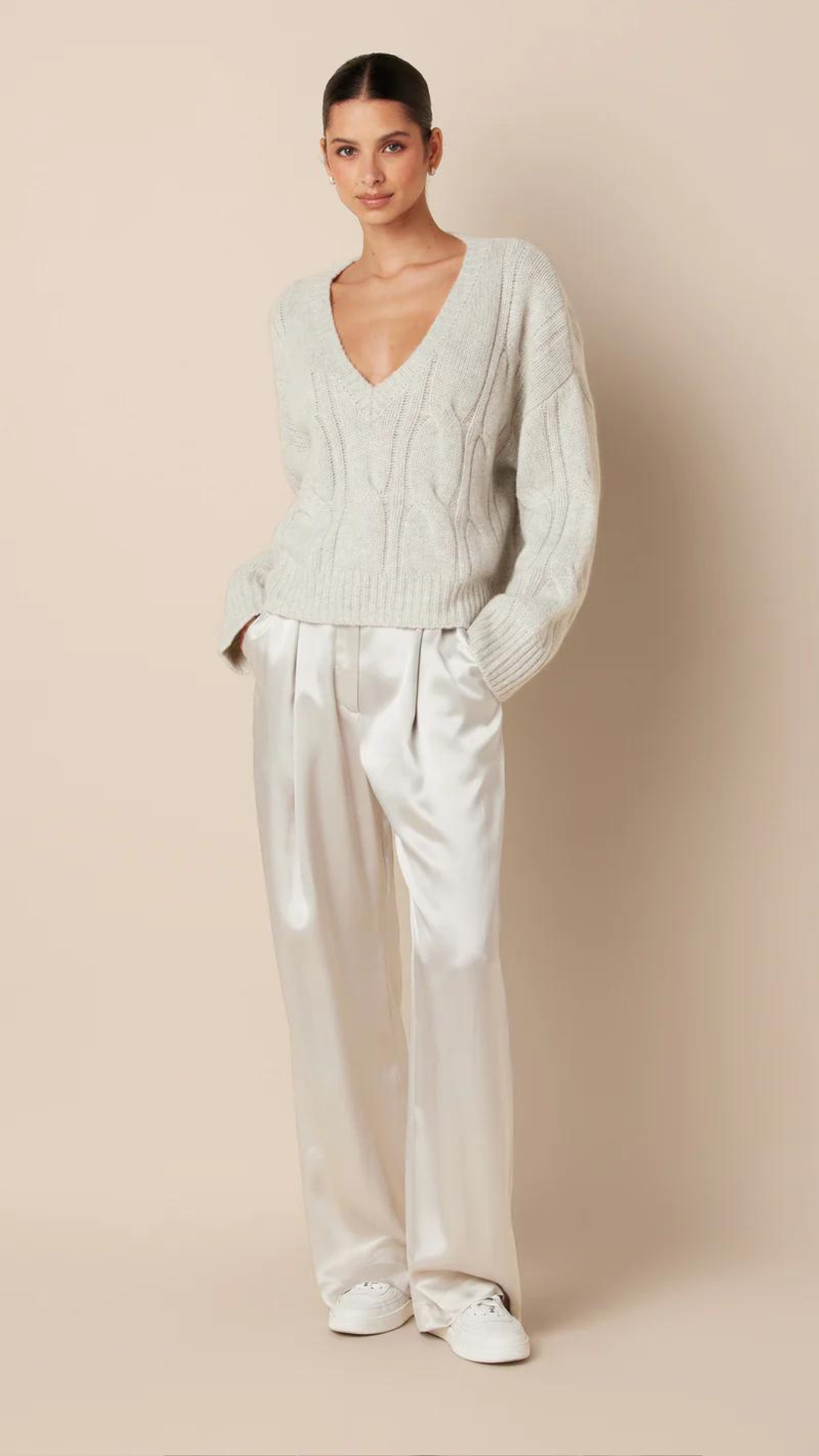Sablyn Emerson Pleated Silk Pant