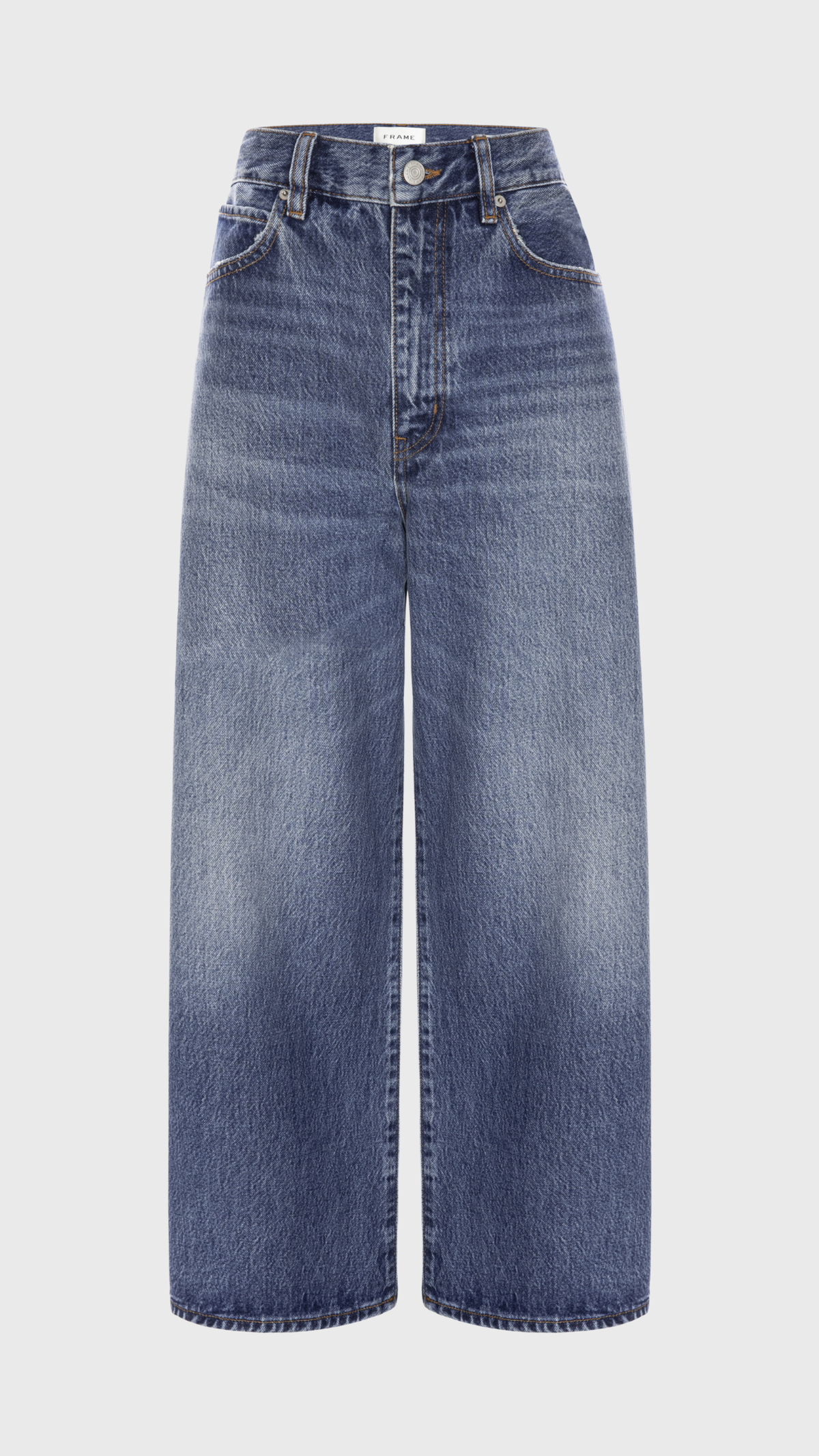 Frame The Bow Crop Jean in Soundwave
