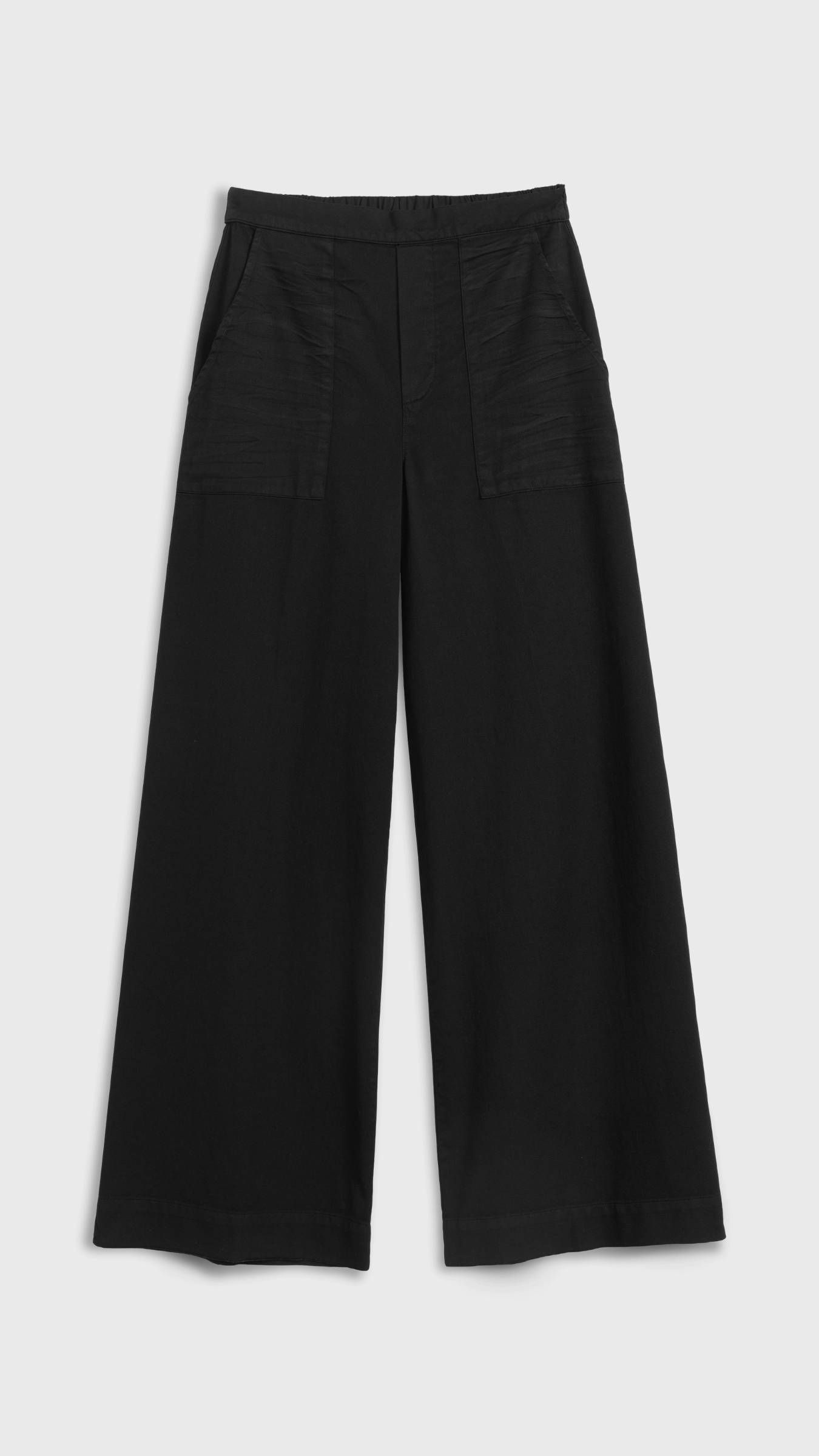 Frank & Eileen Madeline Patch Pocket Pull On Pant in Black