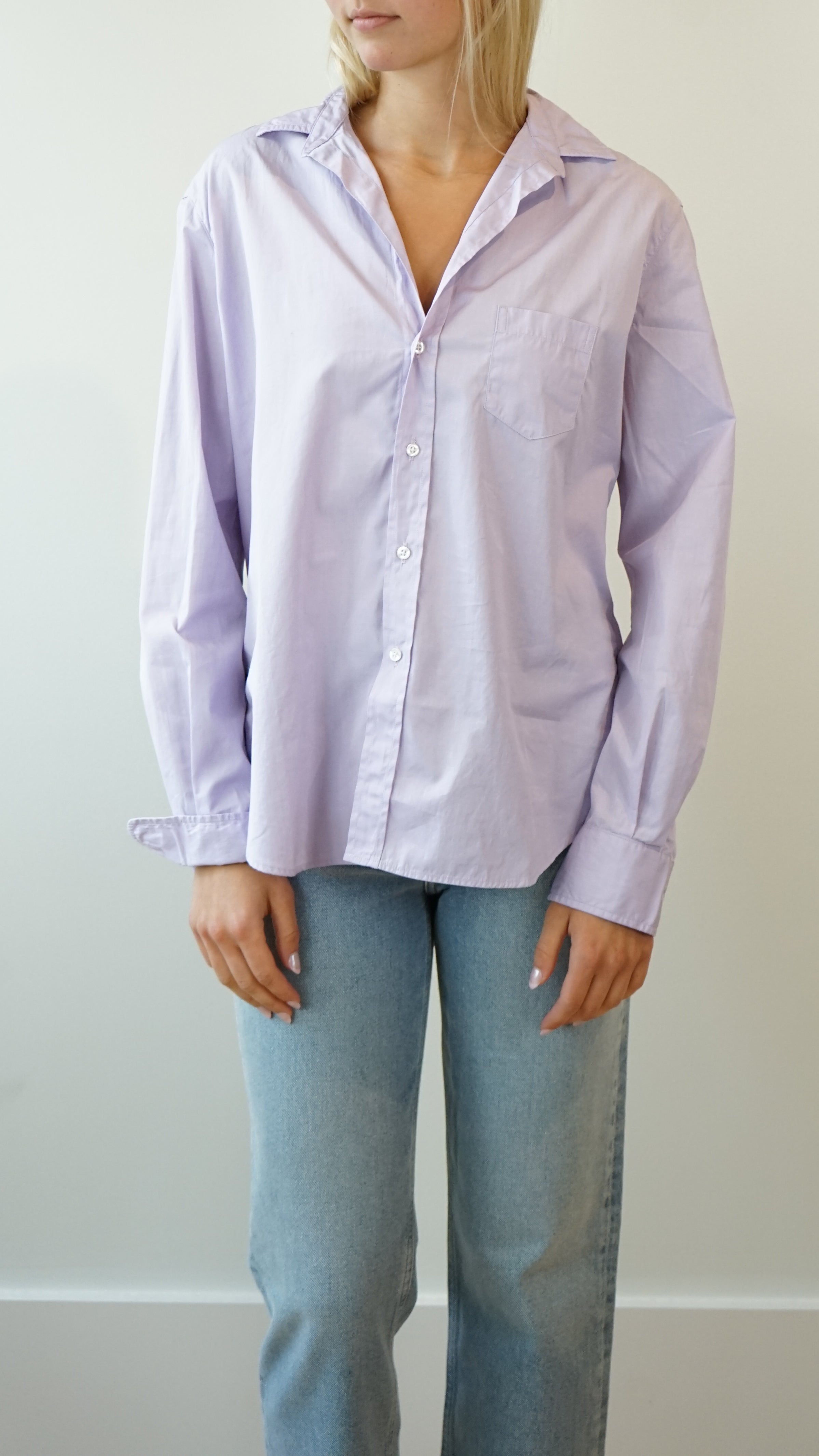 Frank and Eileen Eileen Relaxed Button up in Purple