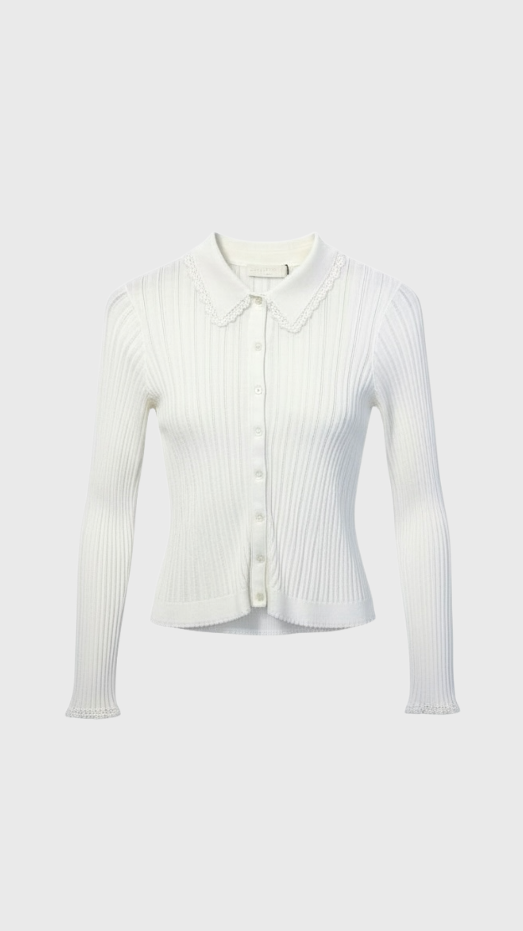 Ulla Johnson Lottie Collared Cardigan in Cowrie