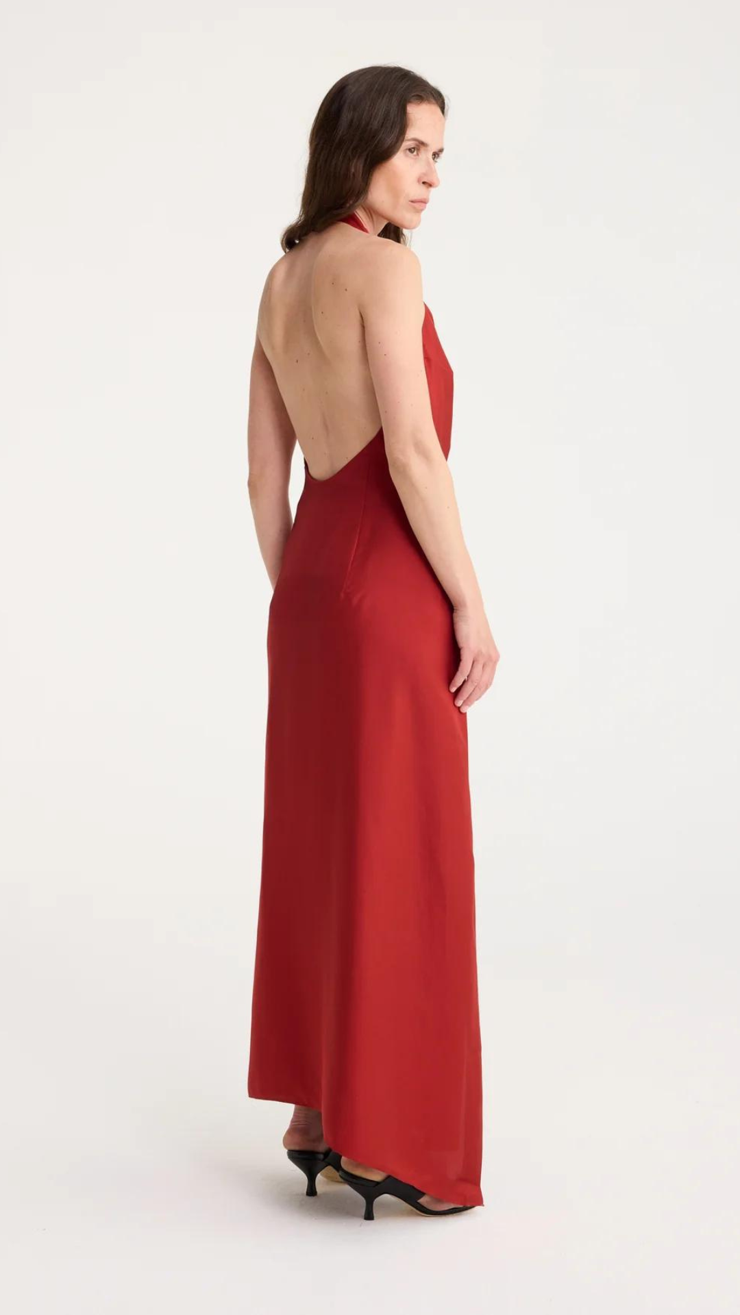 ROHE Halter Dress With Open Back