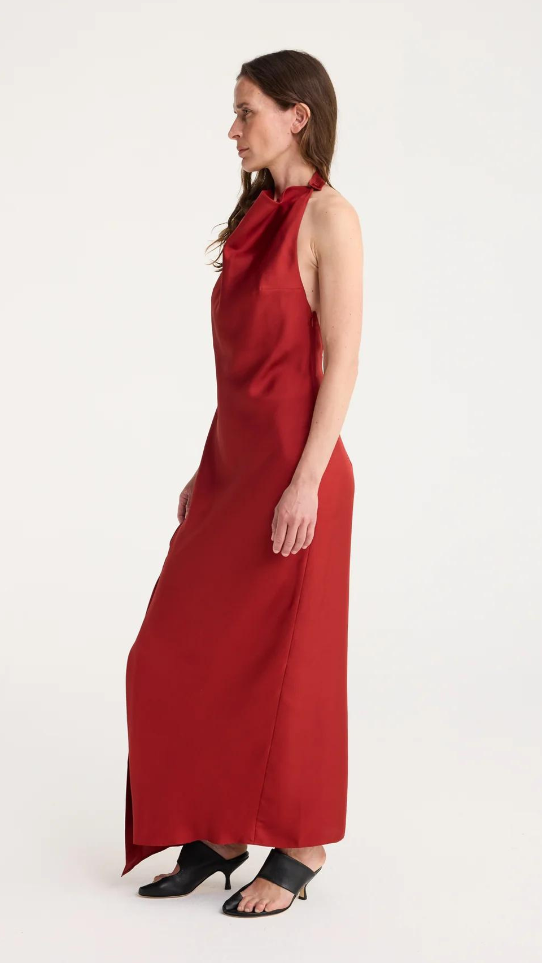 ROHE Halter Dress With Open Back