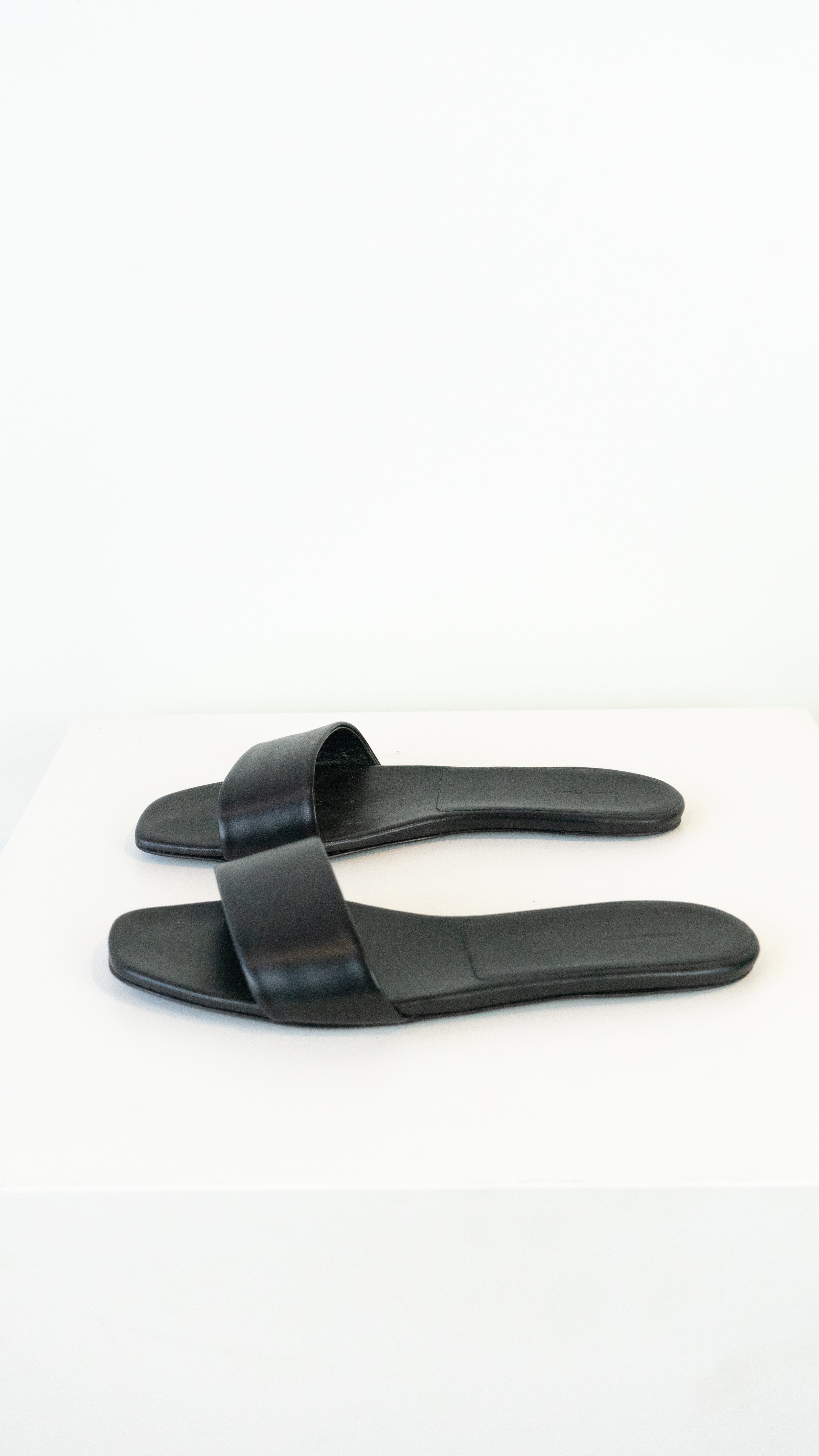 Loulou de Saison Dina Flat Leather Slide