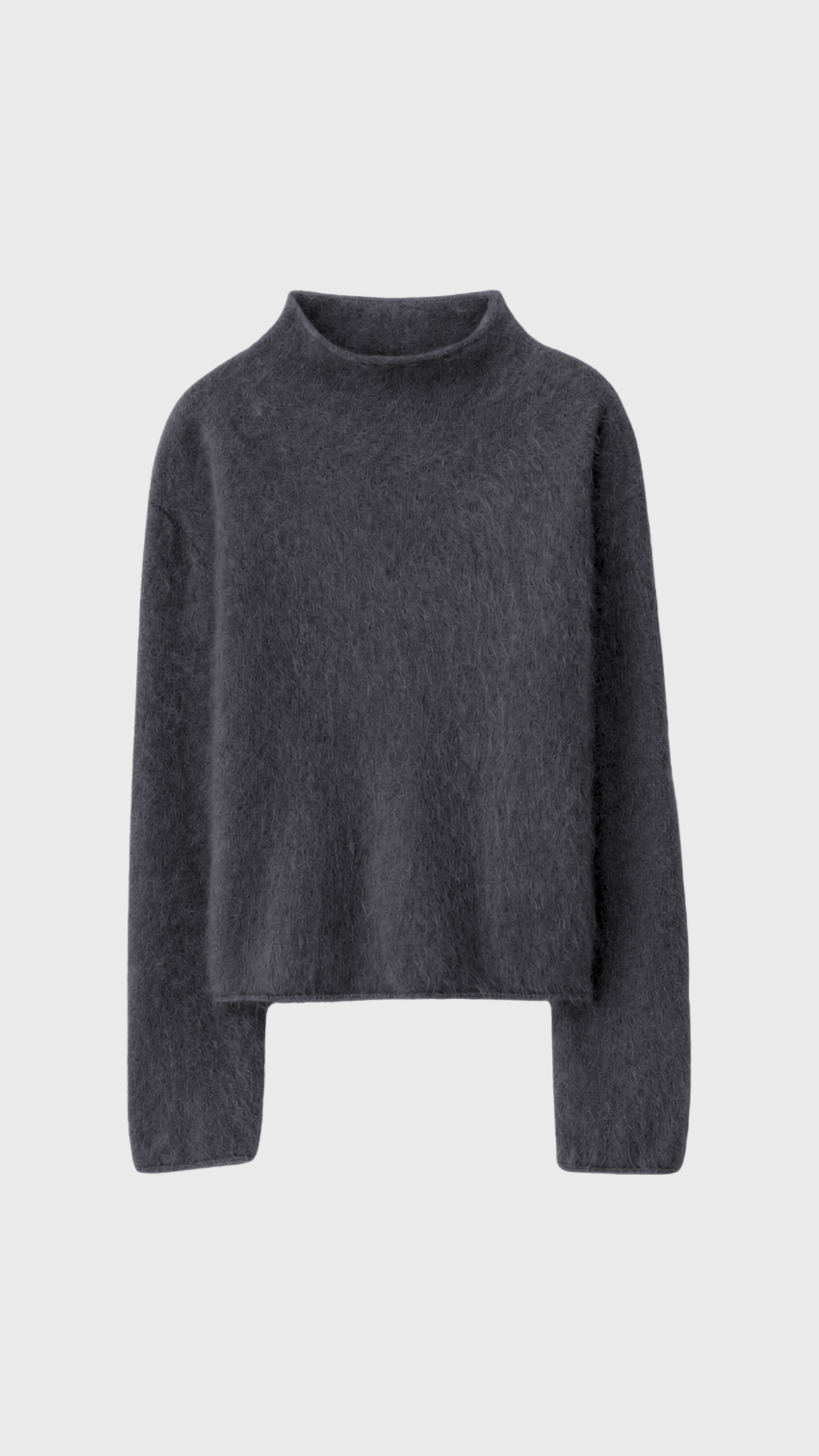 Lisa Yang Sandy Brushed Sweater in Graphite