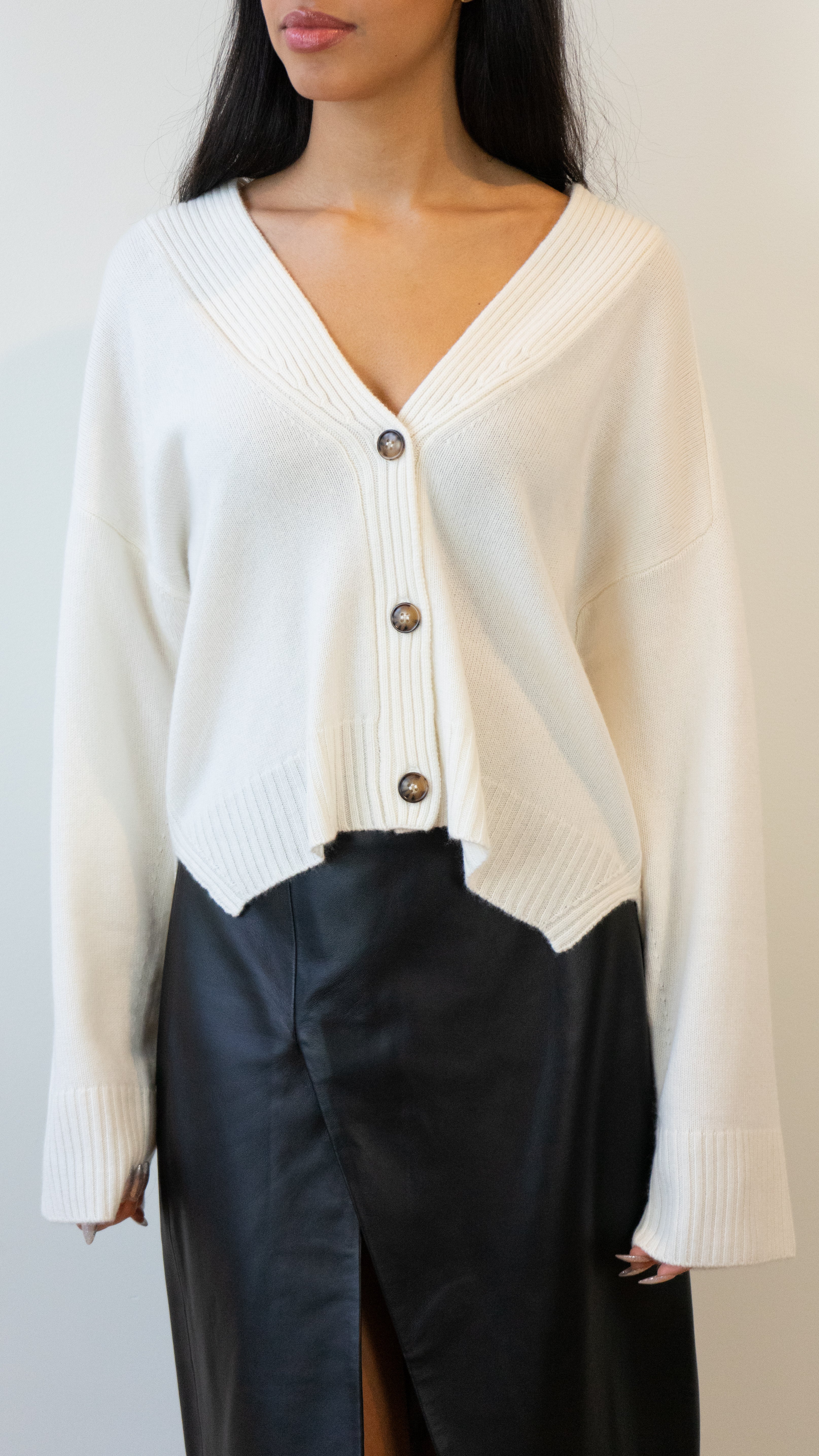 Loulou Studio V Neck Cashmere Cardigan