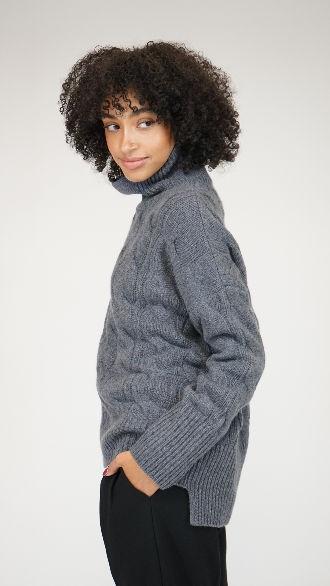 Lisa Yang Manuela Mock Neck Sweater