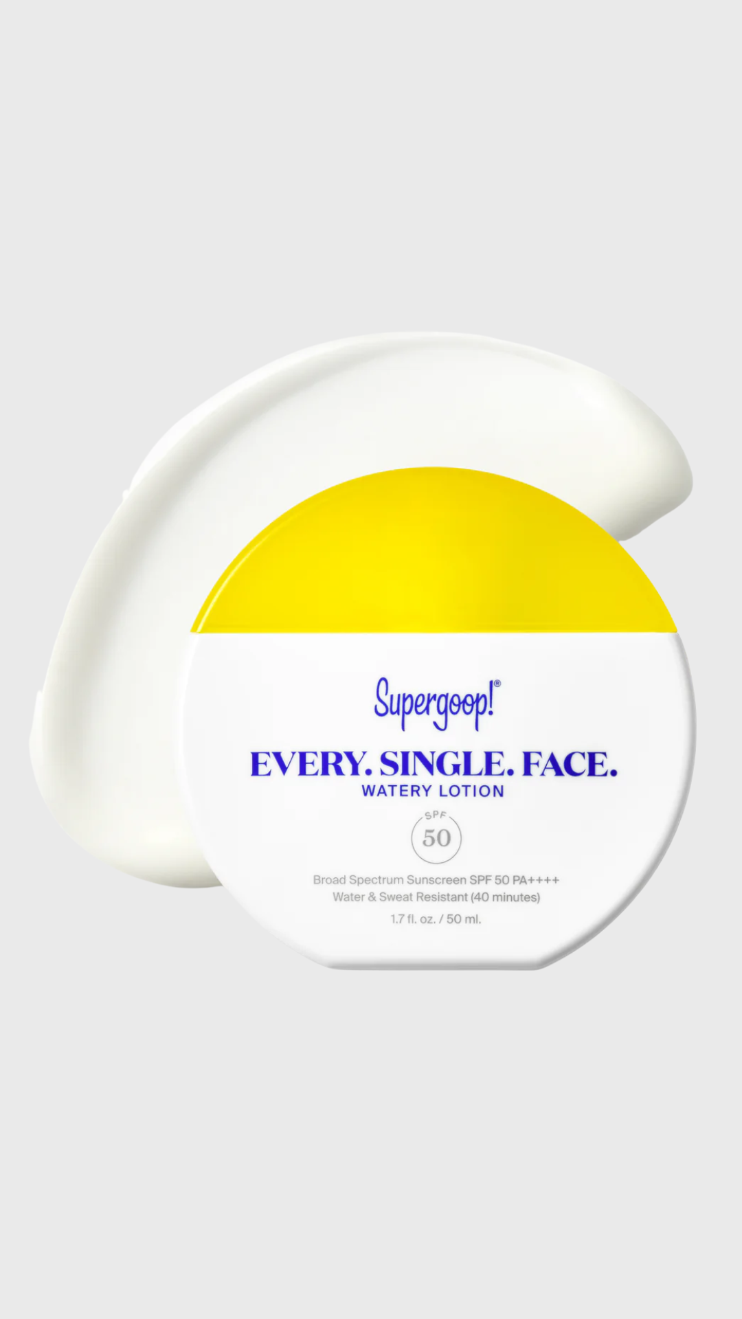 Supergoop Every Single Face Lotion 1.7oz in SPF 50