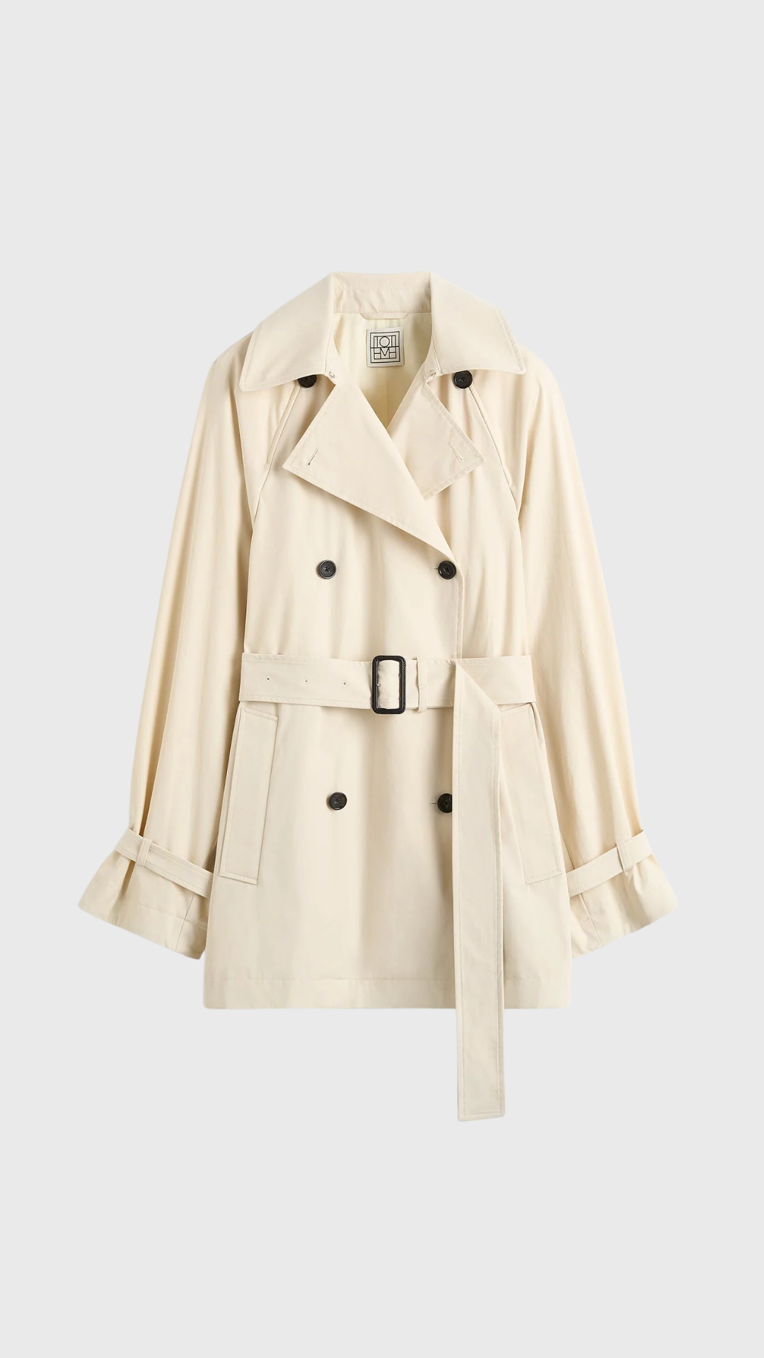 Toteme Washed Cotton Trench in Stone