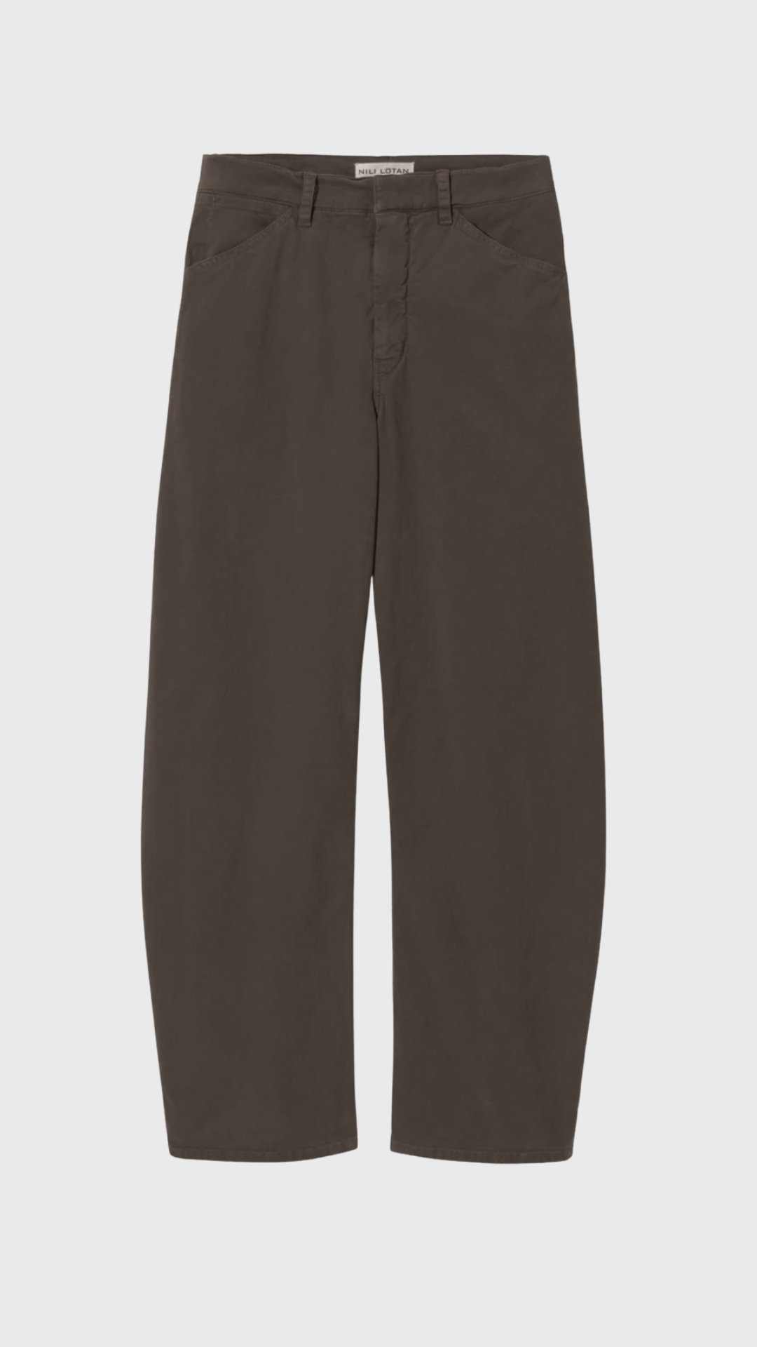 Nili Lotan Tribeca Pant in Chocolate Brown
